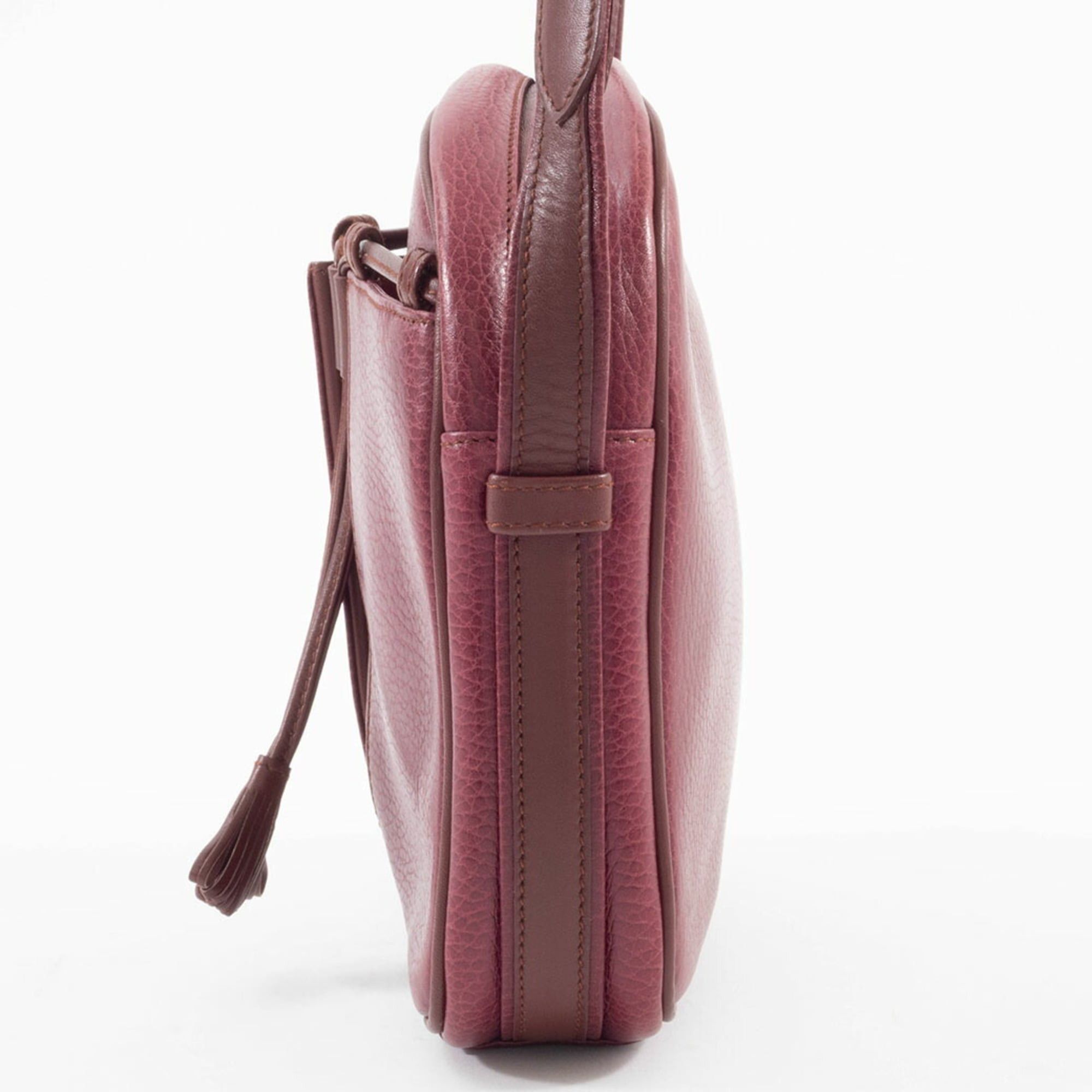Cartier Cartier Must Line Shoulder Bag, Leather, Bordeaux, Trinity Tassel Pouch Size ONE SIZE - 4 Thumbnail