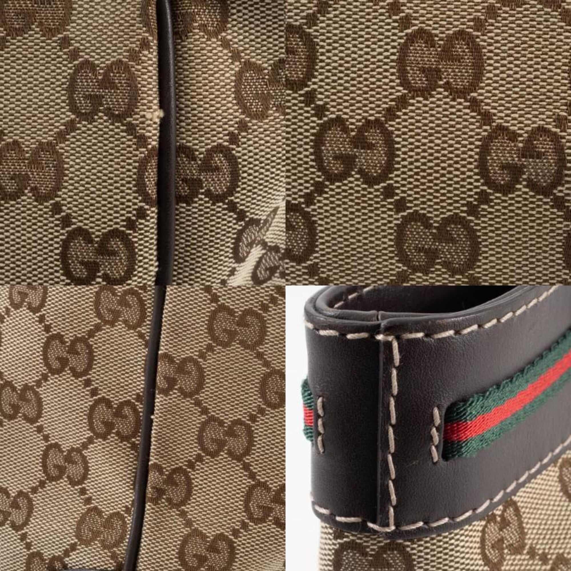 Gucci Gucci Mayfair handbag 257061 GG canvas leather beige brown Sherry line Princy Size ONE SIZE - 17 Thumbnail