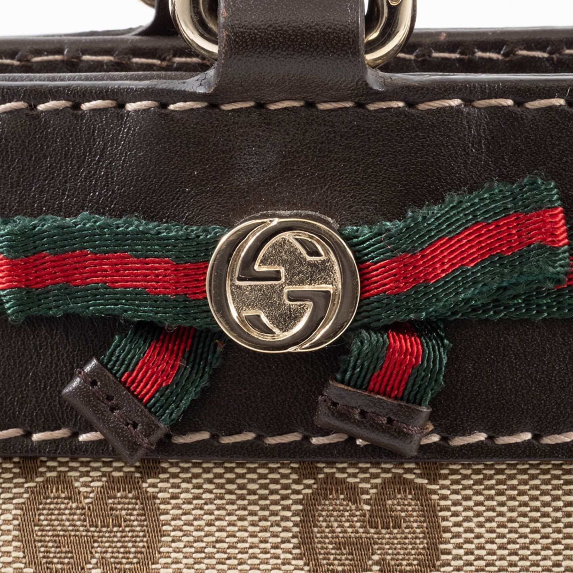 Gucci Gucci Mayfair handbag 257061 GG canvas leather beige brown Sherry line Princy Size ONE SIZE - 10 Thumbnail