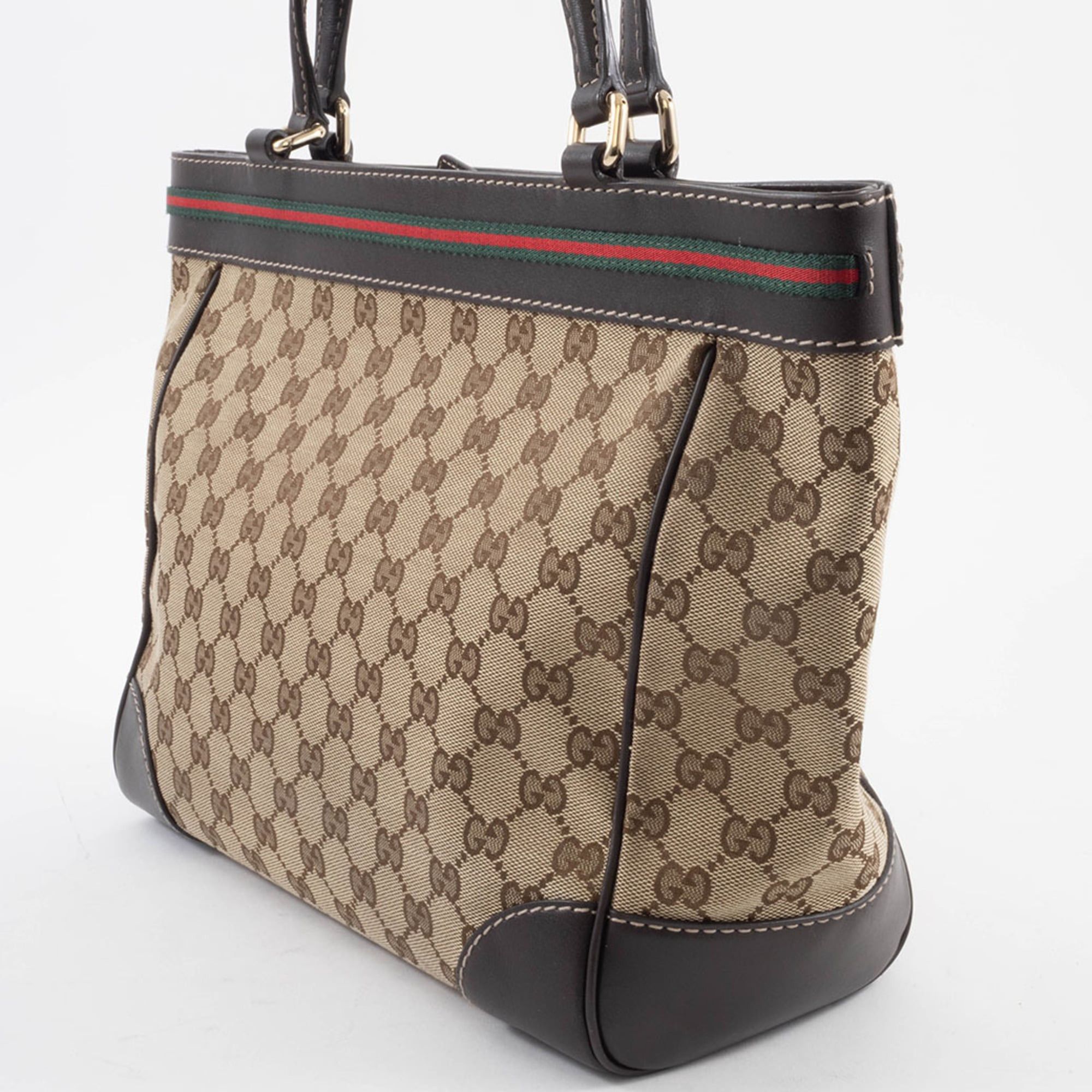 Gucci Gucci Mayfair handbag 257061 GG canvas leather beige brown Sherry line Princy Size ONE SIZE - 9 Thumbnail