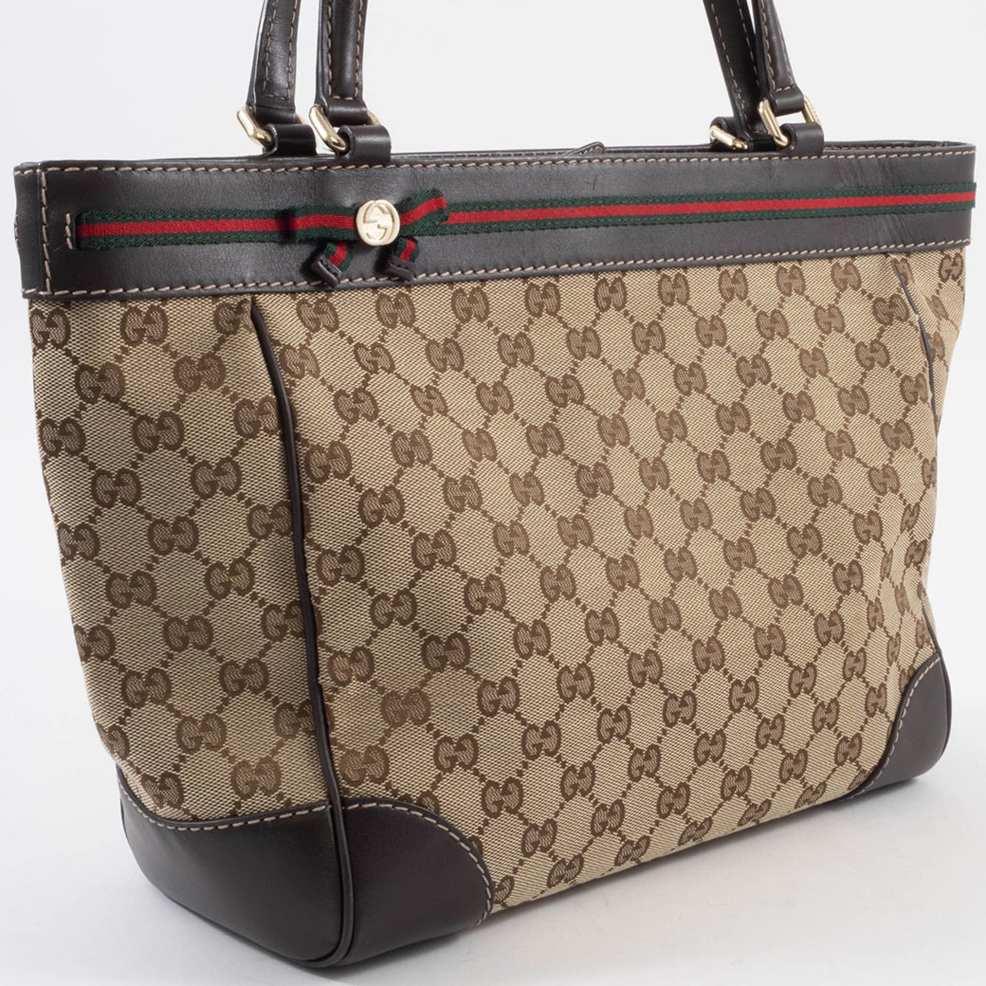 Gucci Gucci Mayfair handbag 257061 GG canvas leather beige brown Sherry line Princy Size ONE SIZE - 8 Thumbnail