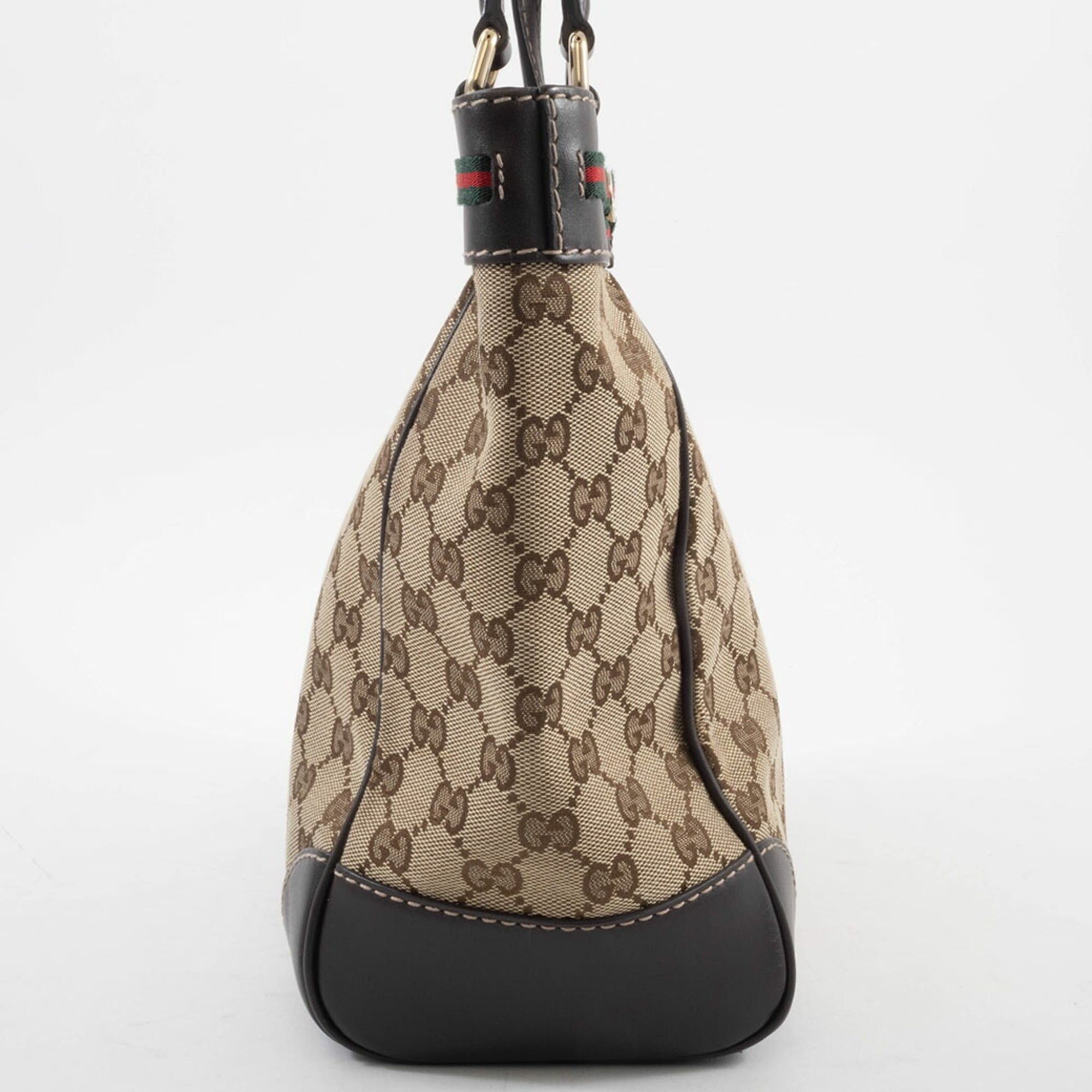 Gucci Gucci Mayfair handbag 257061 GG canvas leather beige brown Sherry line Princy Size ONE SIZE - 4 Thumbnail