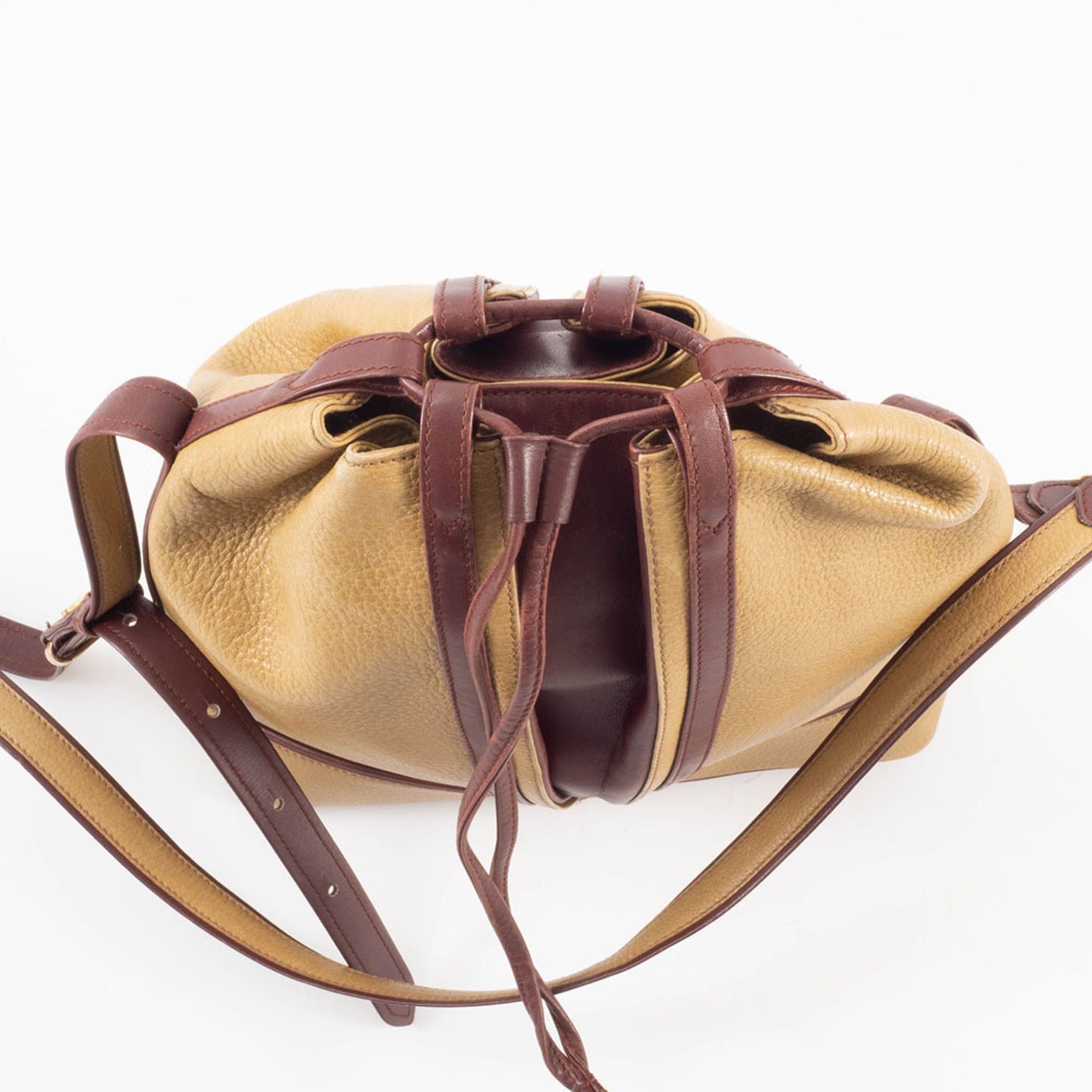 Cartier Cartier Must Line Trinity Shoulder Bag, Leather, Mustard/Bordeaux, Women's Size ONE SIZE - 5 Thumbnail