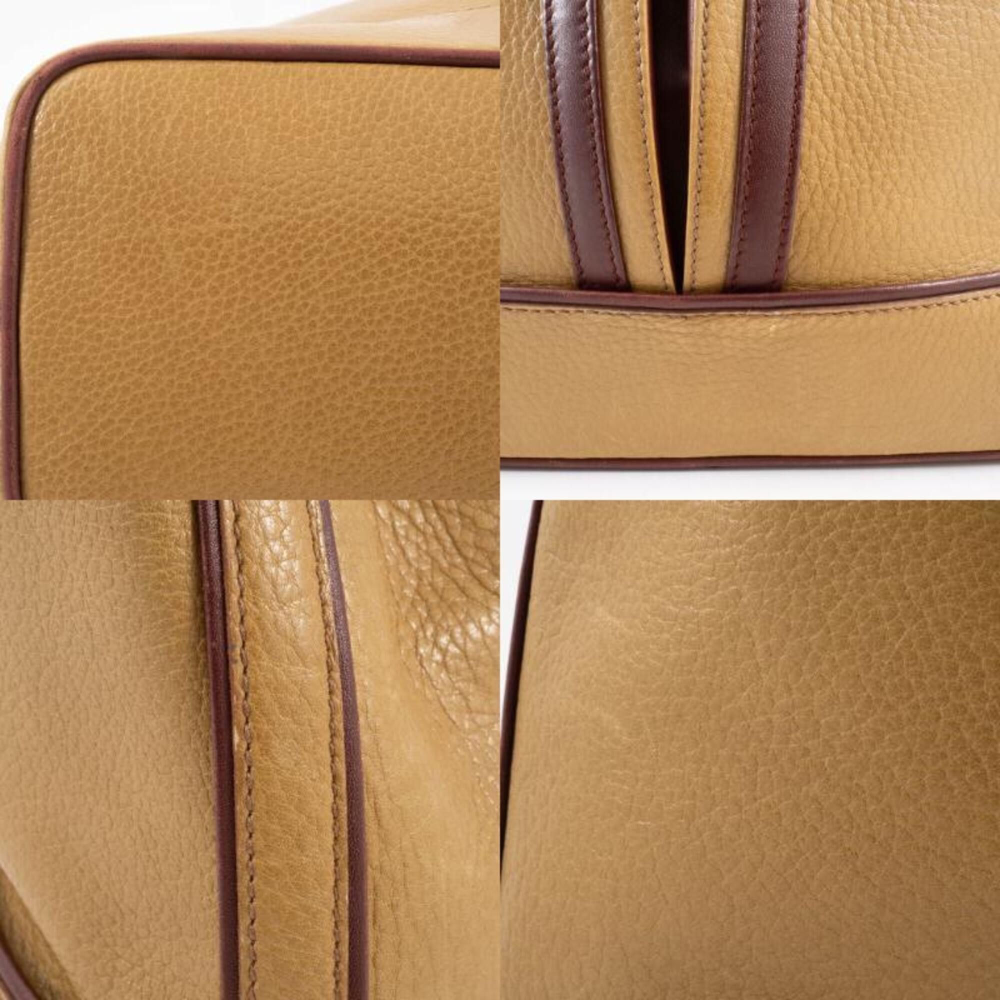 Cartier Cartier Must Line Trinity Shoulder Bag, Leather, Mustard/Bordeaux, Women's Size ONE SIZE - 16 Thumbnail