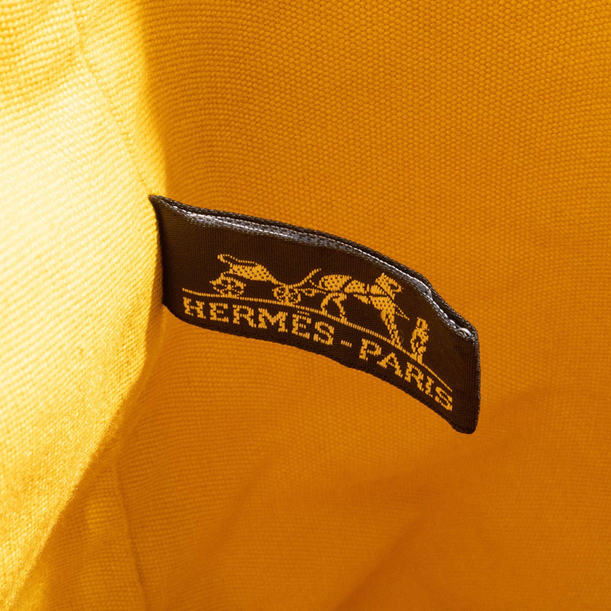 Hermes Hermes Shoulder Bag Polochon Mimil PM 100% Cotton Yellow Size ONE SIZE - 12 Thumbnail