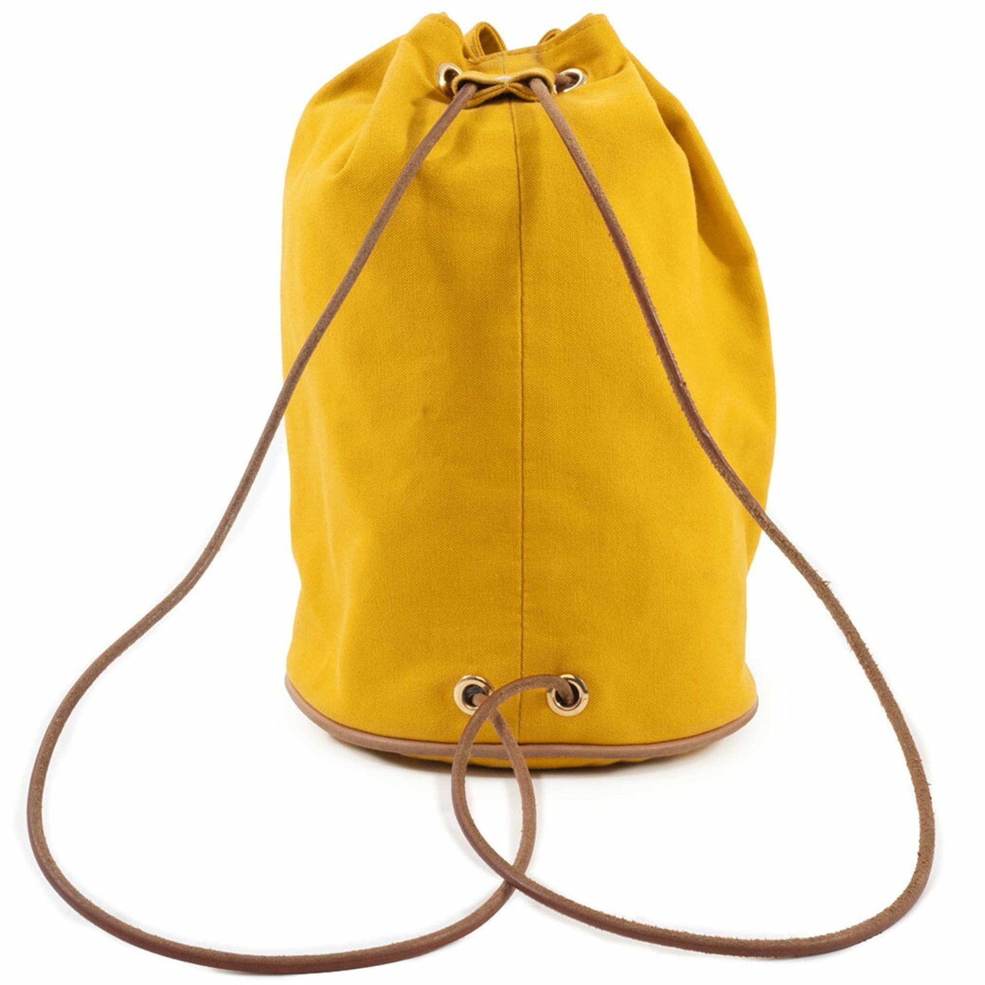 Hermes Hermes Shoulder Bag Polochon Mimil PM 100% Cotton Yellow Size ONE SIZE - 3 Thumbnail