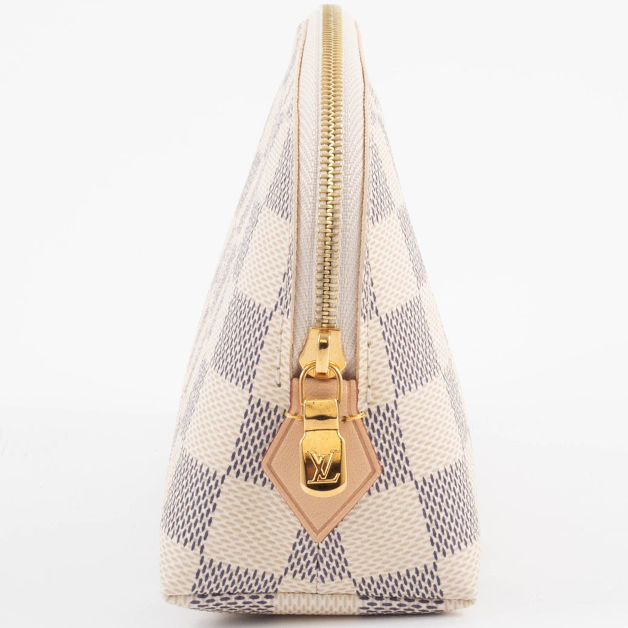 Louis Vuitton Louis Vuitton Pouch Pochette Tick N60024 Damier Azur Canvas Size ONE SIZE - 4 Thumbnail