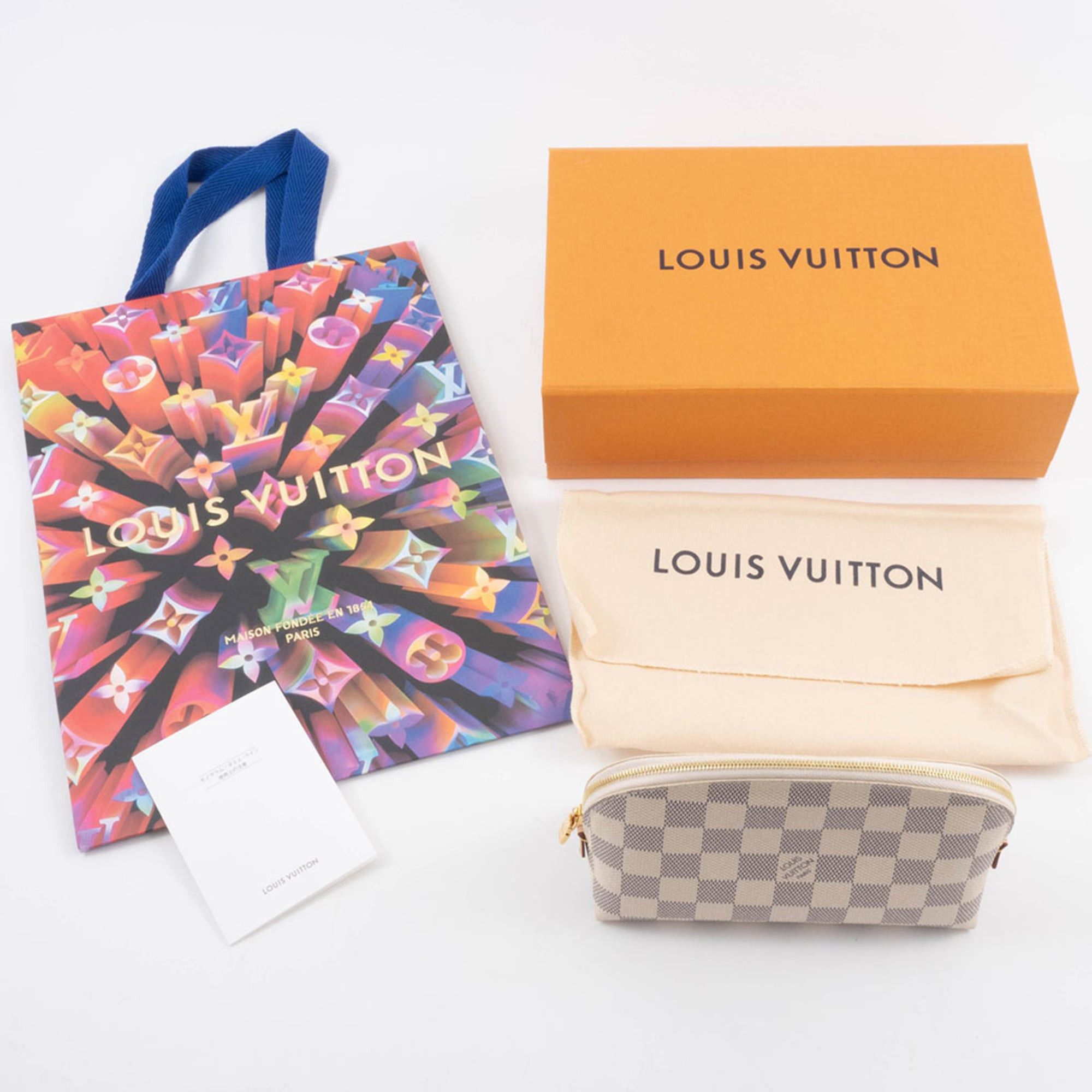 Louis Vuitton Louis Vuitton Pouch Pochette Tick N60024 Damier Azur Canvas Size ONE SIZE - 16 Thumbnail