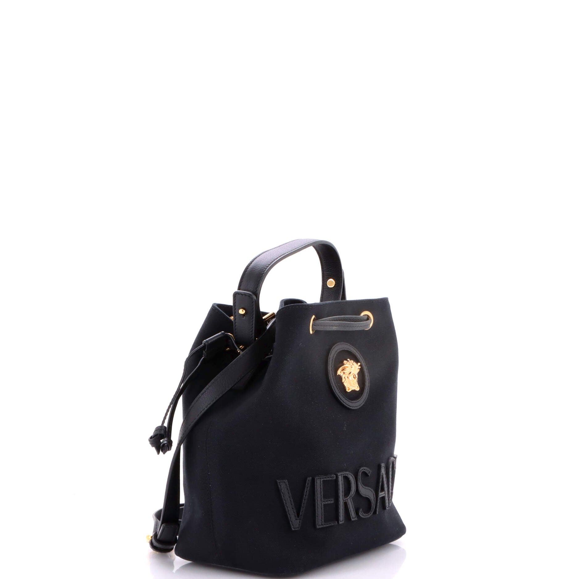 Versace La Medusa Drawstring Bucket Bag Size ONE SIZE - 2 Thumbnail