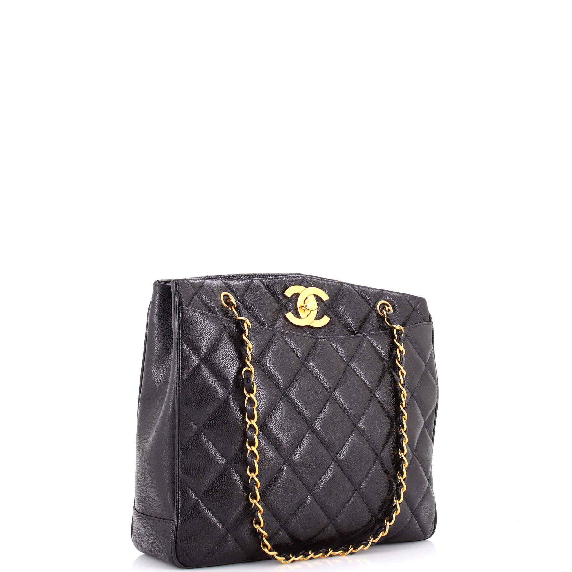 Chanel Vintage CC Lock Pocket Chain Tote Size ONE SIZE - 3 Thumbnail
