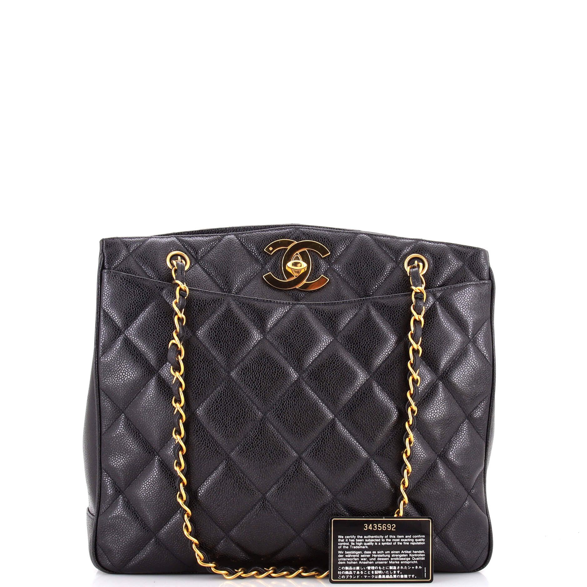 Chanel Vintage CC Lock Pocket Chain Tote Size ONE SIZE - 2 Thumbnail