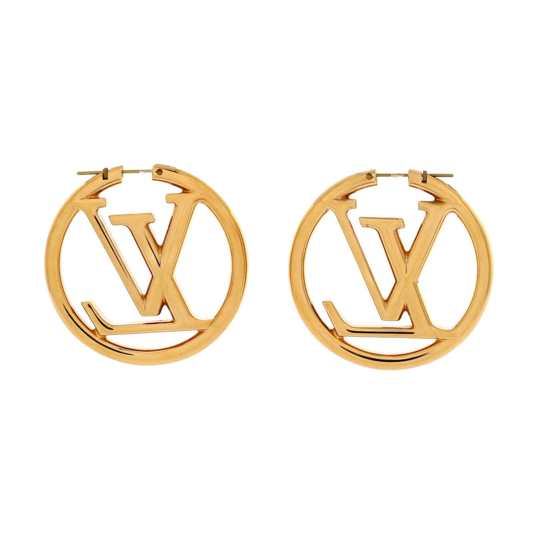 Louis Vuitton Louise Hoop Earrings Size ONE SIZE - 3 Thumbnail