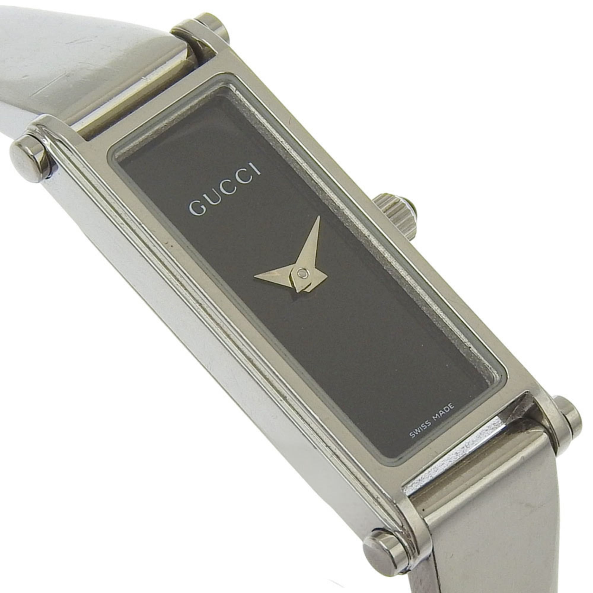 Gucci Gucci watch 1500L stainless steel quartz analog display black dial women's Size ONE SIZE - 3 Thumbnail