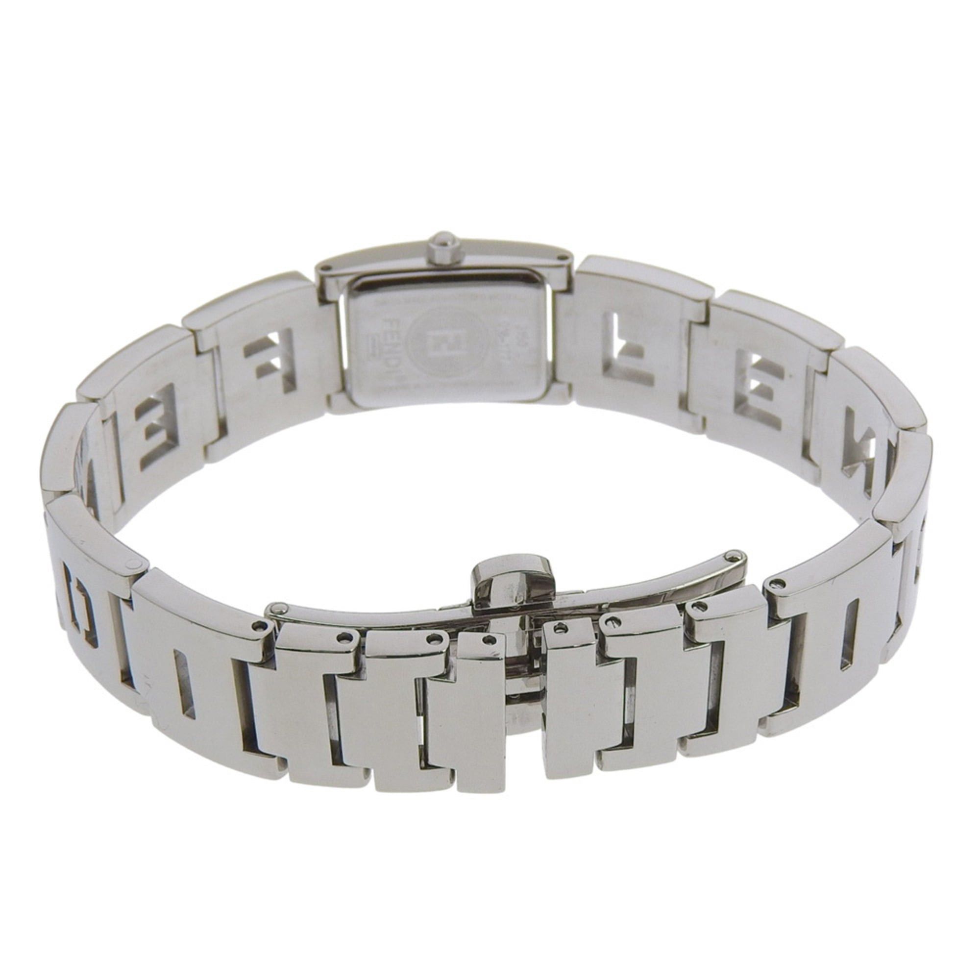 Fendi Fendi Logo Watch 3150L Stainless Steel Quartz Analog Display Silver Dial Women's Size ONE SIZE - 5 Thumbnail
