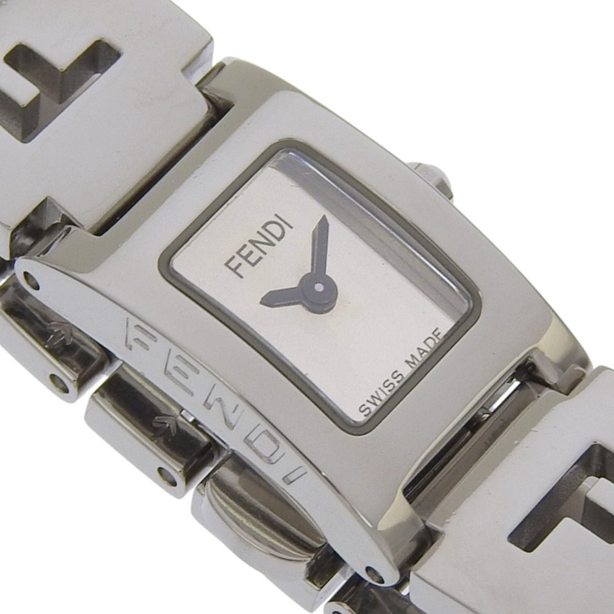 Fendi Fendi Logo Watch 3150L Stainless Steel Quartz Analog Display Silver Dial Women's Size ONE SIZE - 3 Thumbnail
