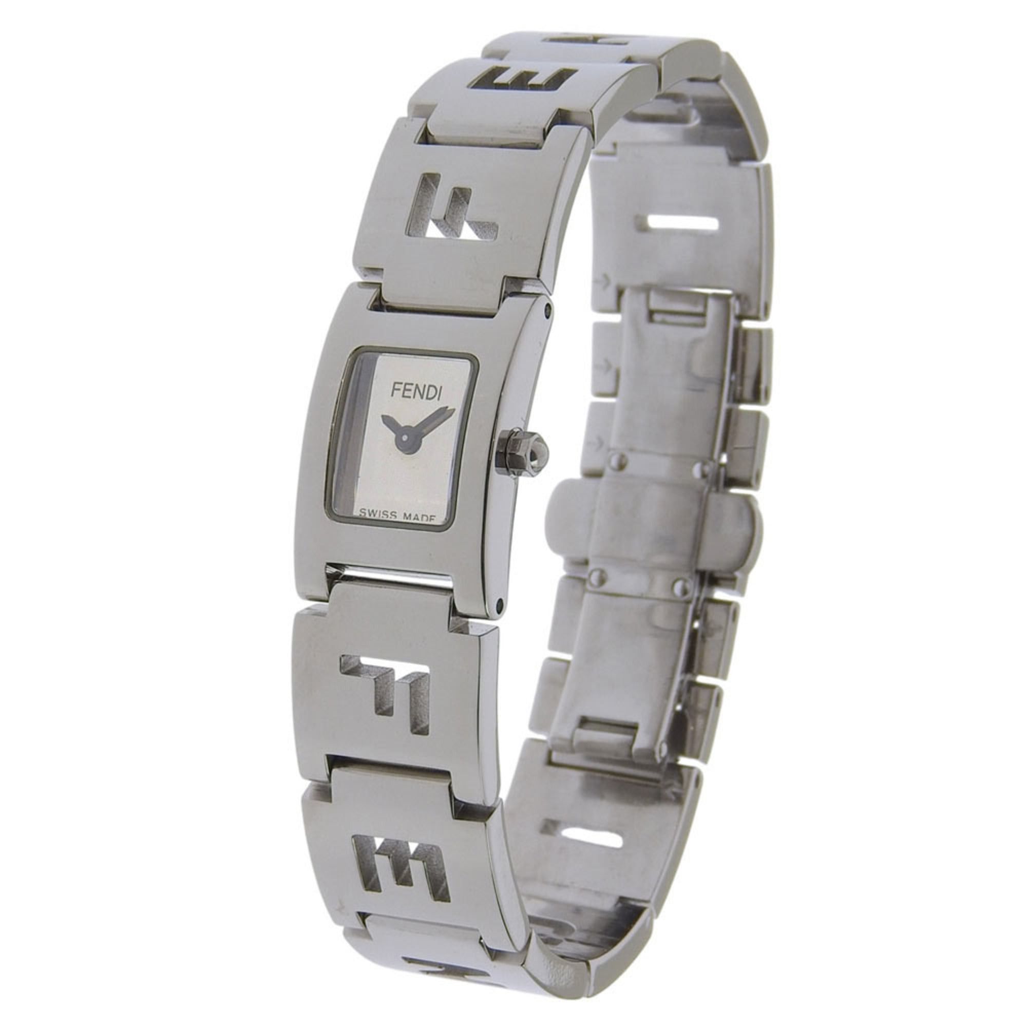 Fendi Fendi Logo Watch 3150L Stainless Steel Quartz Analog Display Silver Dial Women's Size ONE SIZE - 2 Thumbnail