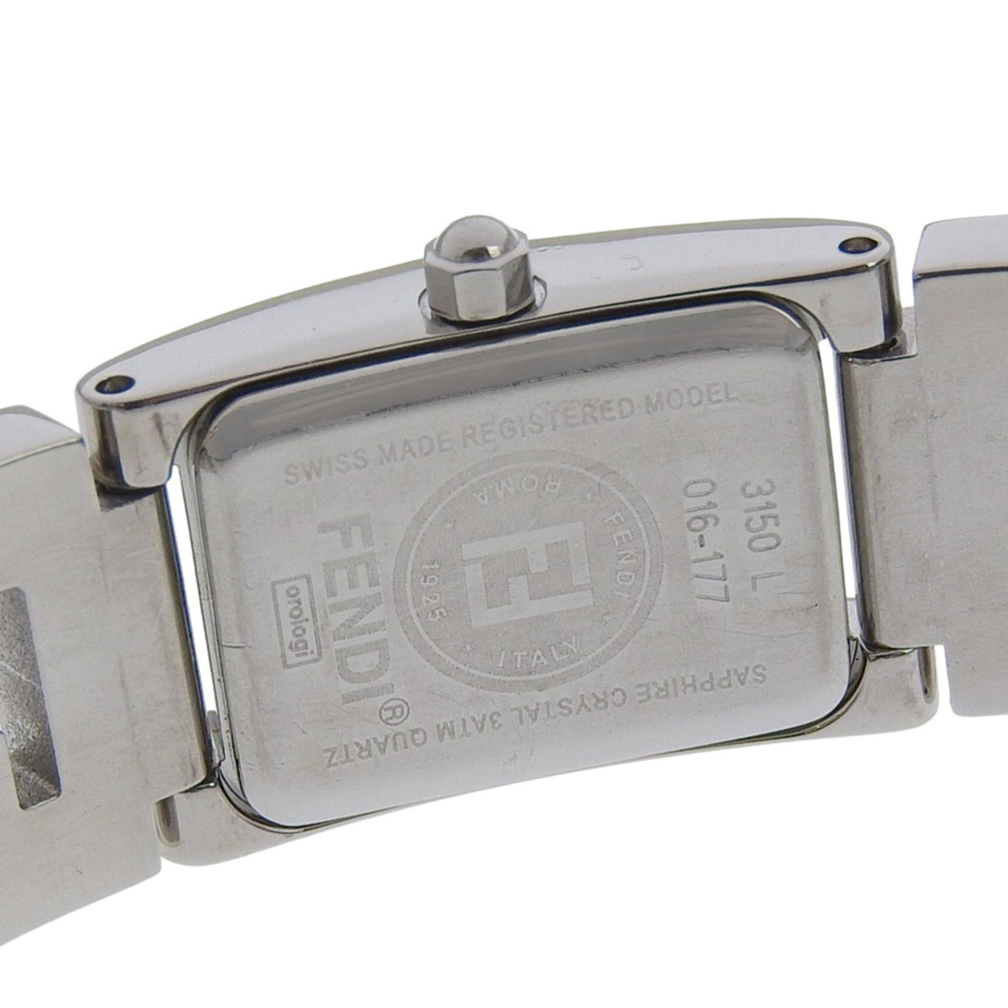 Fendi Fendi Logo Watch 3150L Stainless Steel Quartz Analog Display Silver Dial Women's Size ONE SIZE - 6 Thumbnail