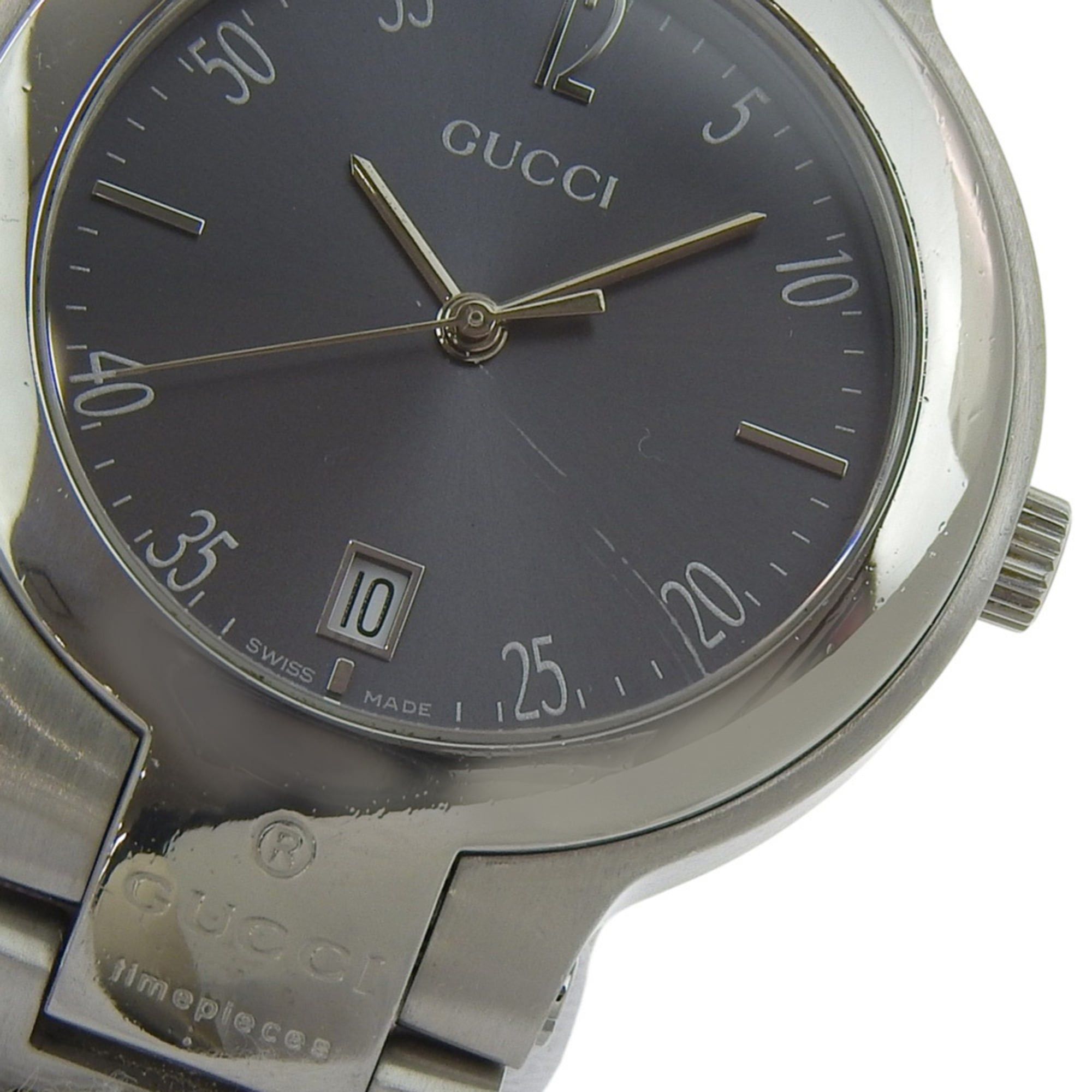 Gucci Gucci Watch 8900M Stainless Steel Quartz Analog Display Gray Dial Boys' Size Size ONE SIZE - 8 Thumbnail