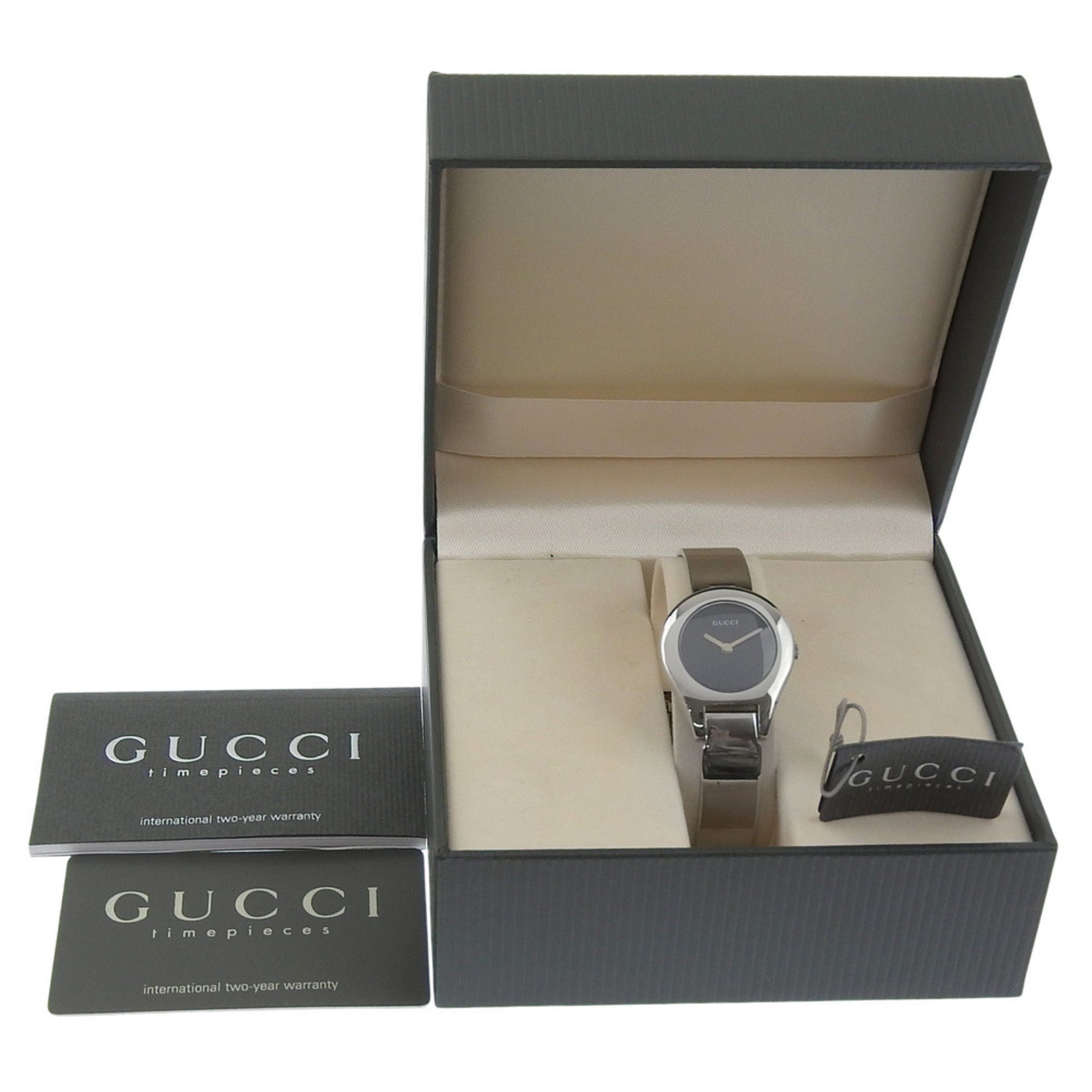 Gucci Gucci watch 6700L stainless steel black quartz analog display dial women's Size ONE SIZE - 8 Thumbnail