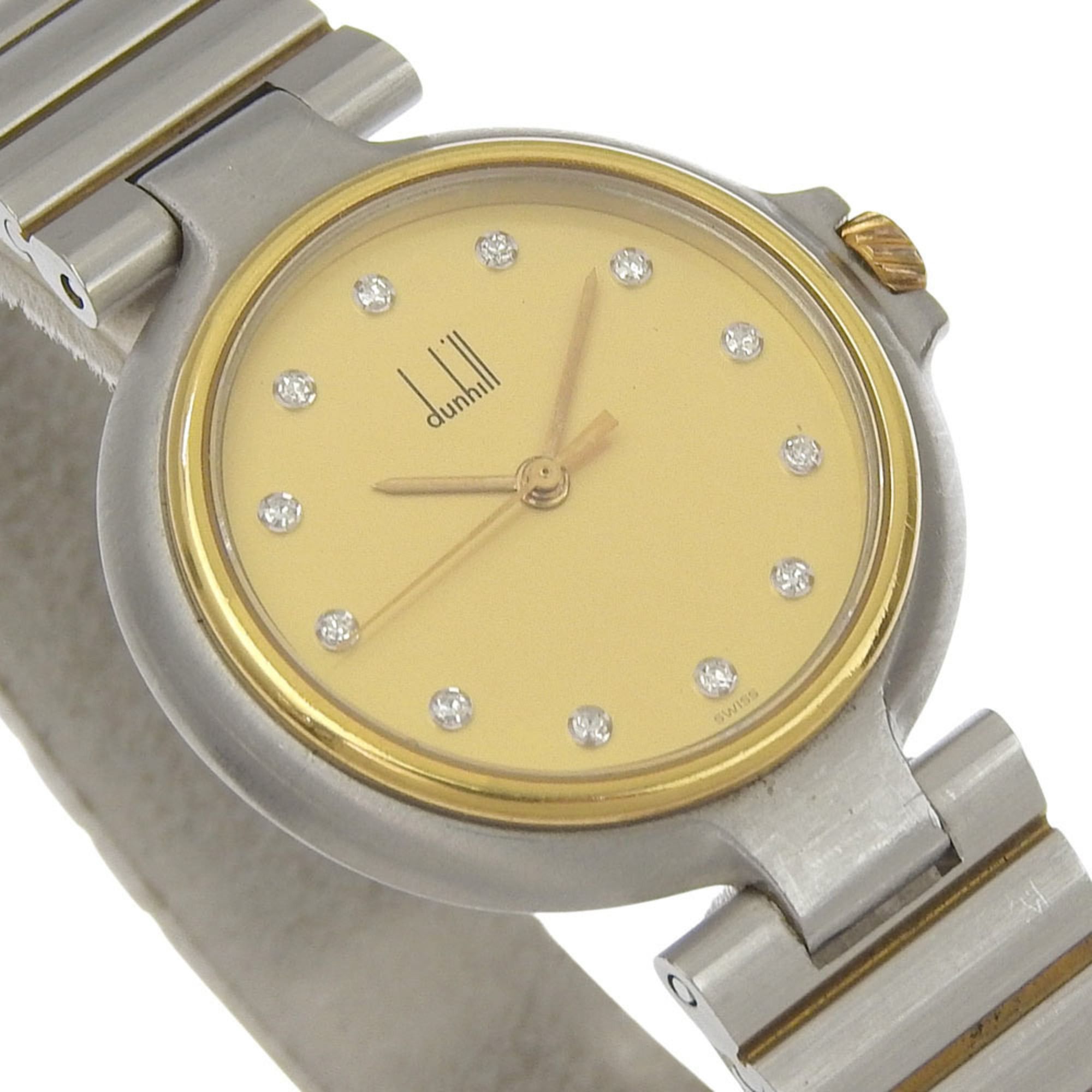 Alfred Dunhill Dunhill 12P Watch, Stainless Steel, Quartz, Analog Display, Ivory Dial, 12P, Unisex Size ONE SIZE - 3 Thumbnail