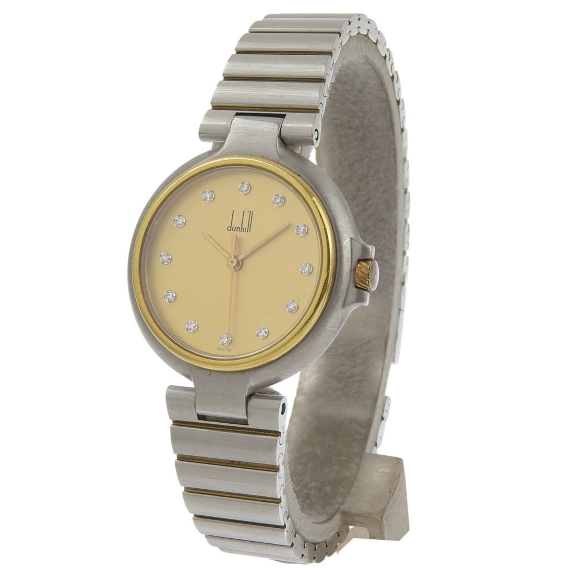 Alfred Dunhill Dunhill 12P Watch, Stainless Steel, Quartz, Analog Display, Ivory Dial, 12P, Unisex Size ONE SIZE - 2 Thumbnail