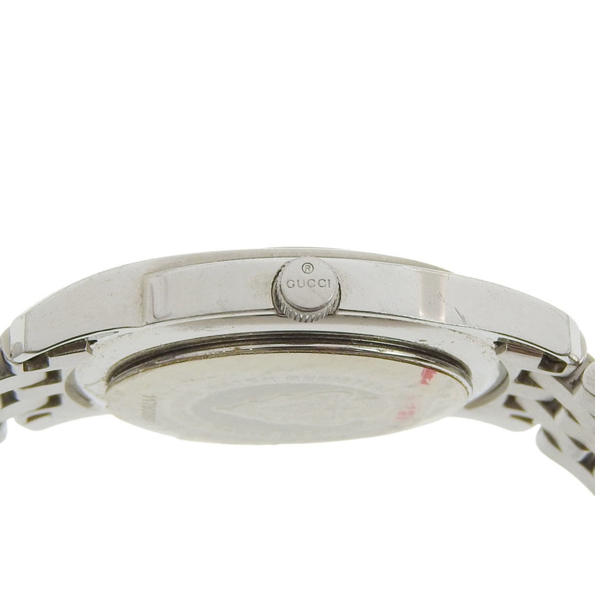 Gucci Gucci 5500L Stainless Steel Quartz Analog Watch with White Mother-of-Pearl Dial for Women Size ONE SIZE - 7 Thumbnail