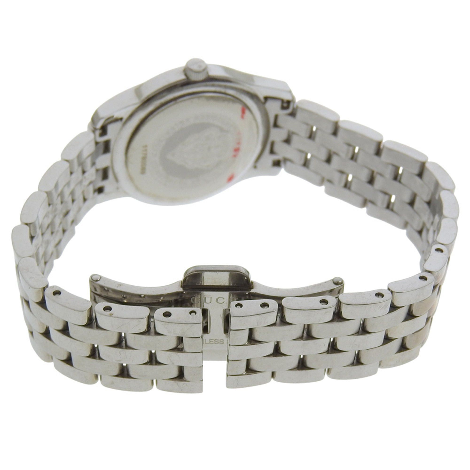 Gucci Gucci 5500L Stainless Steel Quartz Analog Watch with White Mother-of-Pearl Dial for Women Size ONE SIZE - 5 Thumbnail