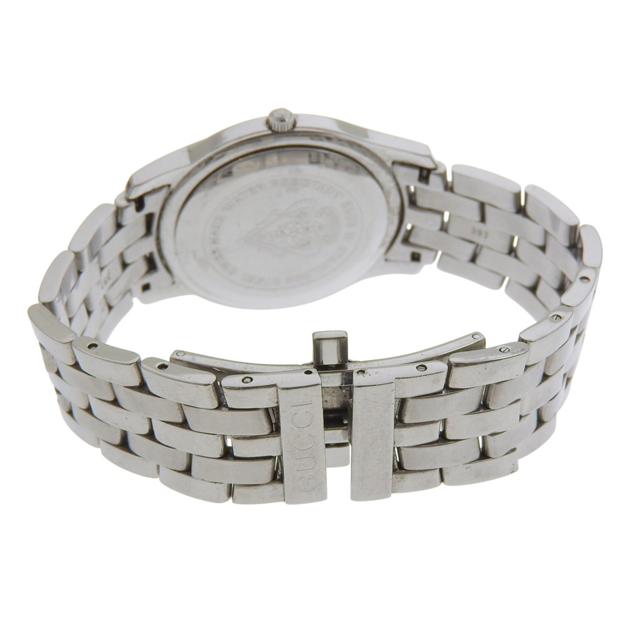 Gucci Gucci 5500M Stainless Steel Watch, Silver, Quartz, Analog Display, Silver Dial, Women's Watch Size ONE SIZE - 5 Thumbnail