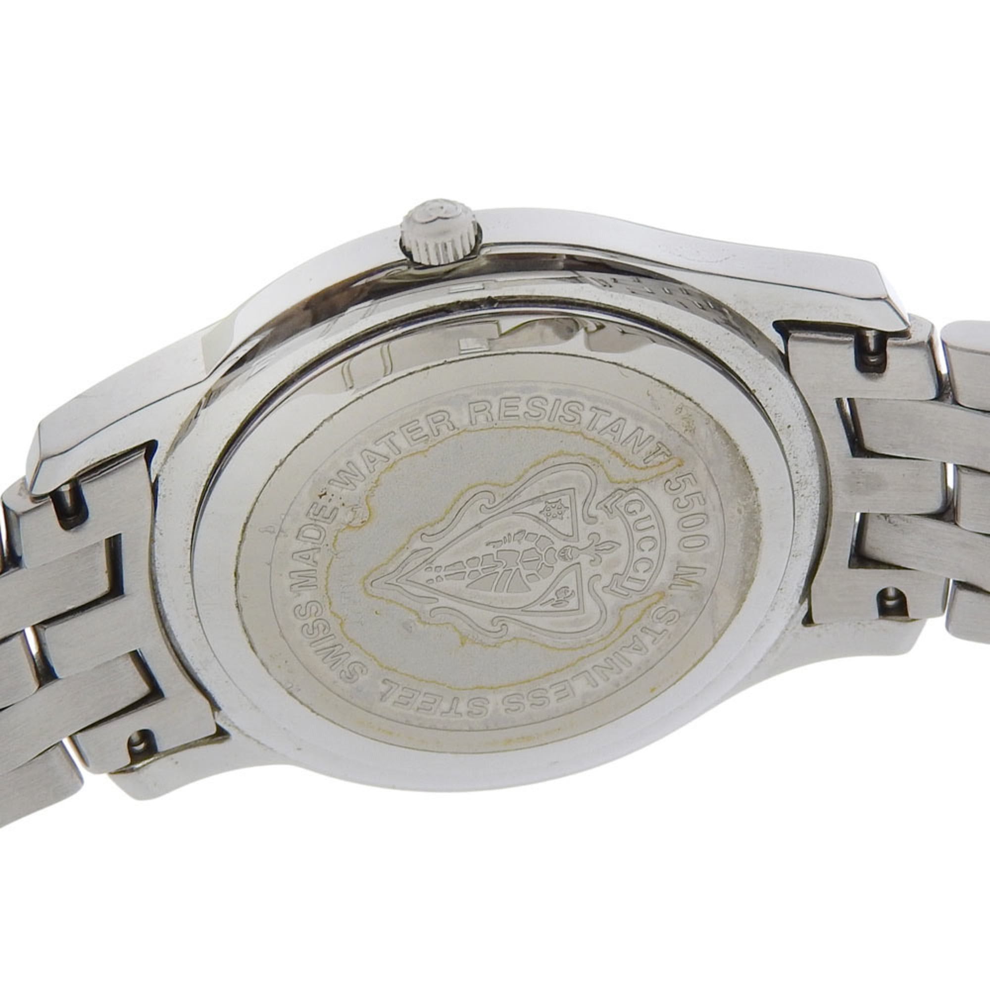 Gucci Gucci 5500M Stainless Steel Black Quartz Analog Watch with Dial for Women Size ONE SIZE - 6 Thumbnail