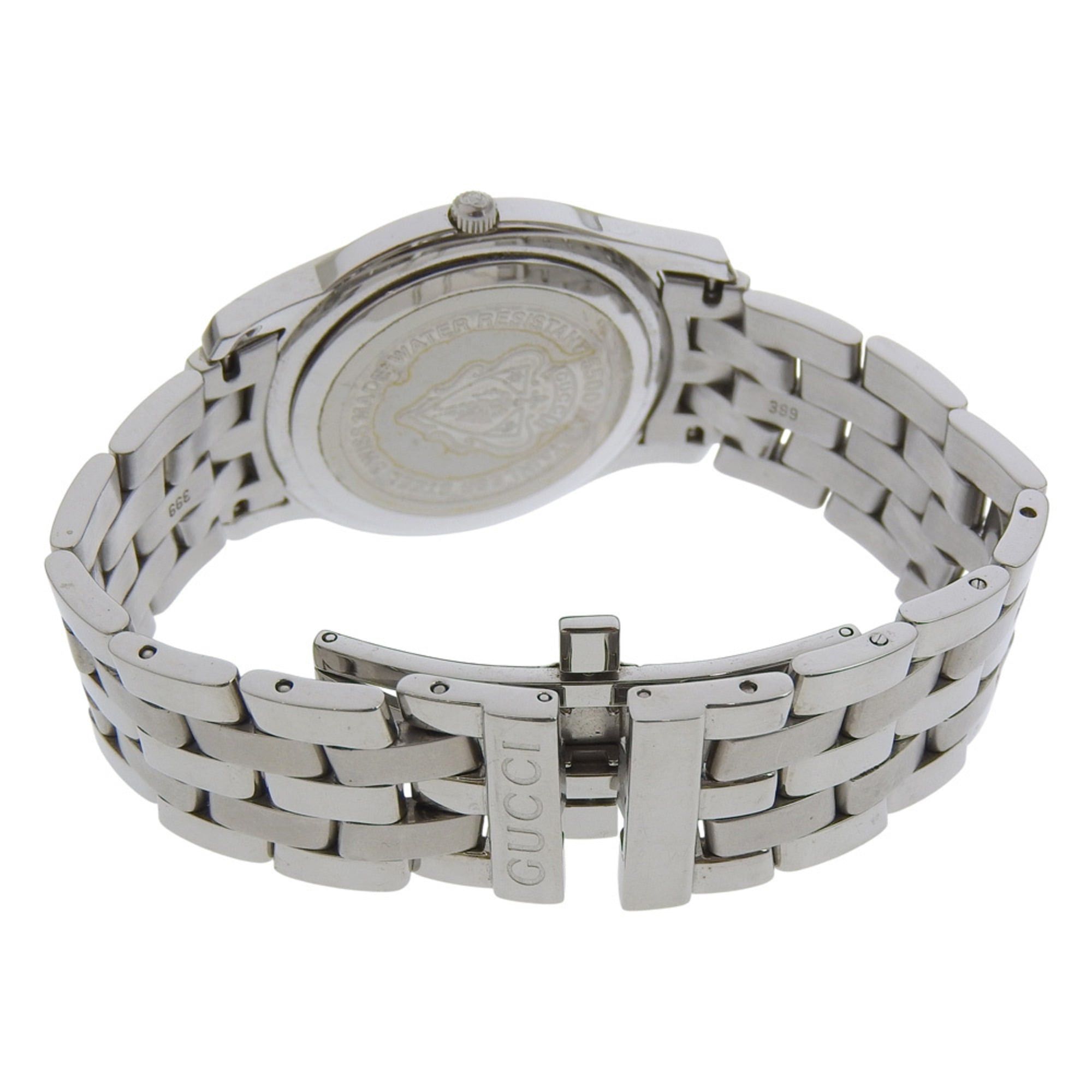Gucci Gucci 5500M Stainless Steel Black Quartz Analog Watch with Dial for Women Size ONE SIZE - 5 Thumbnail