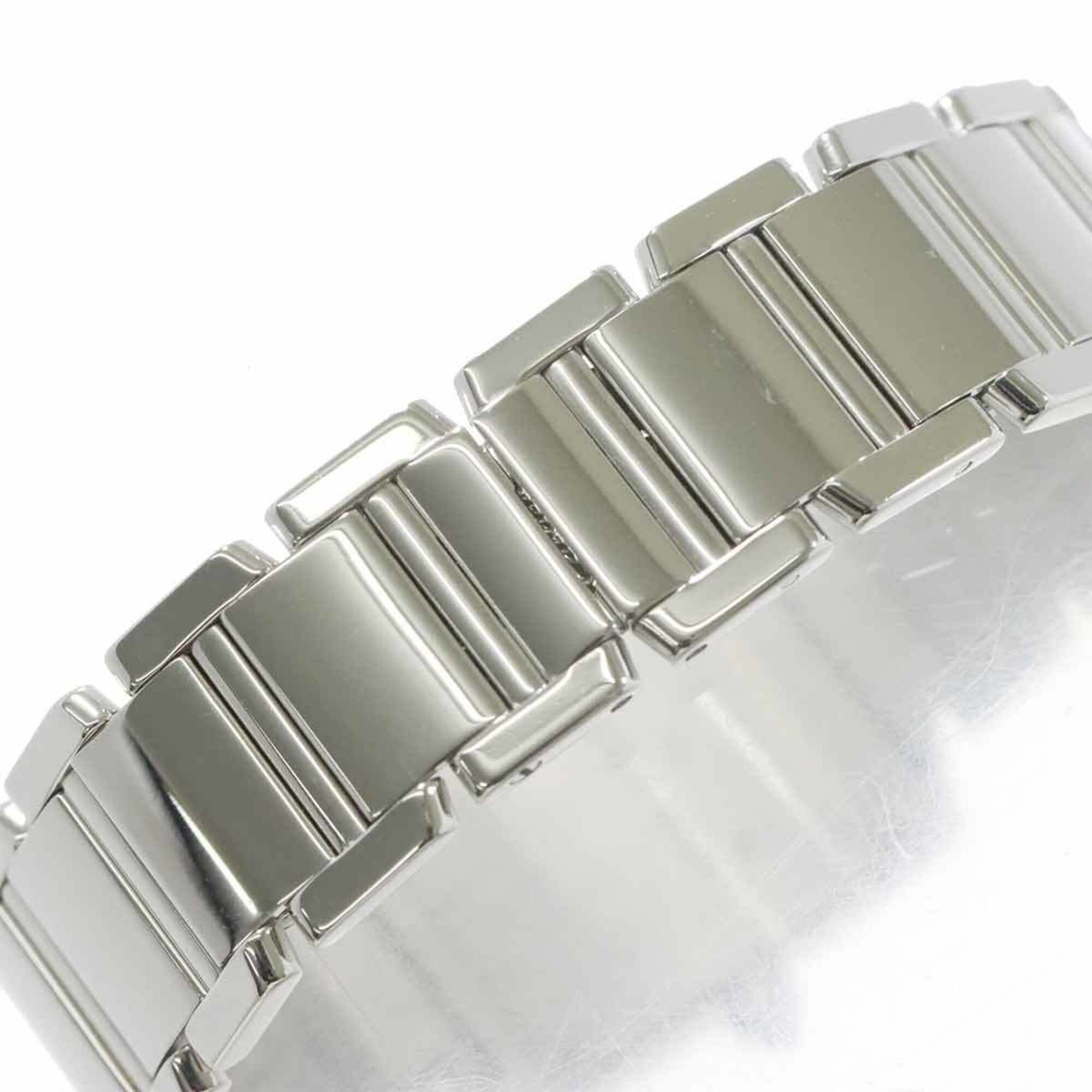 Cartier Cartier Tank Francaise SM WE1002S3 Ladies' Watch, Diamond Bezel, Ivory, 18K White Gold, Quartz. Size ONE SIZE - 6 Thumbnail