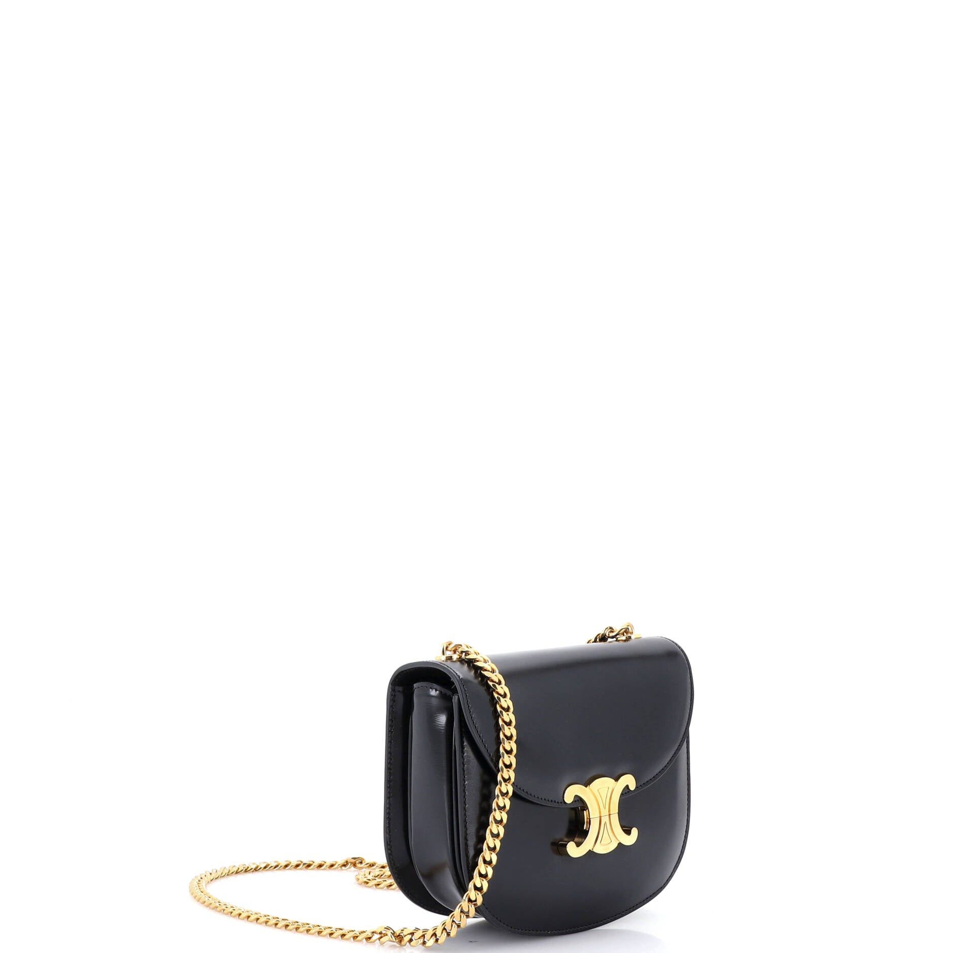 Celine Triomphe Besace Clea Chain Flap Bag Size ONE SIZE - 2 Thumbnail