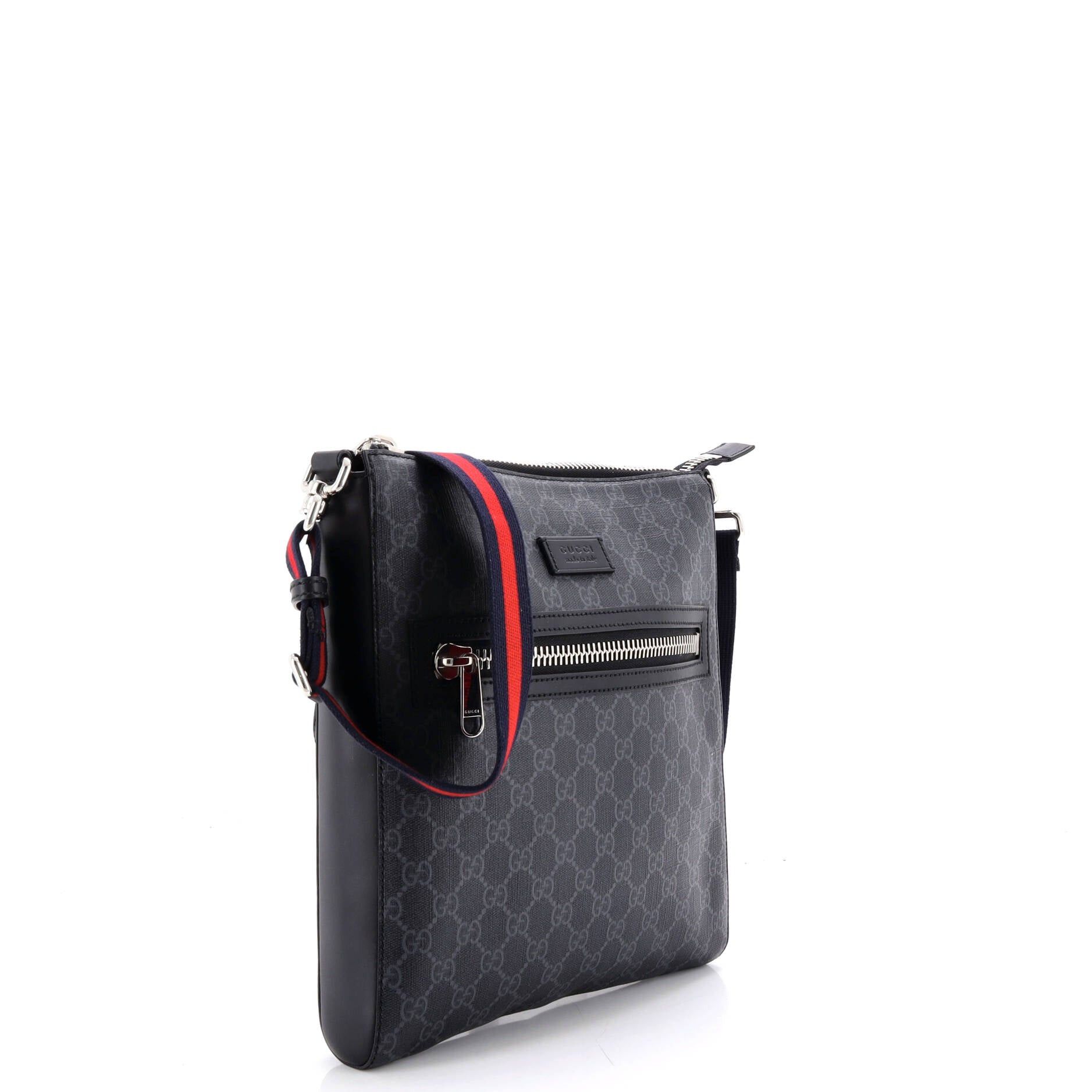 Gucci Web Strap Front Zip Messenger Bag Size ONE SIZE - 2 Thumbnail