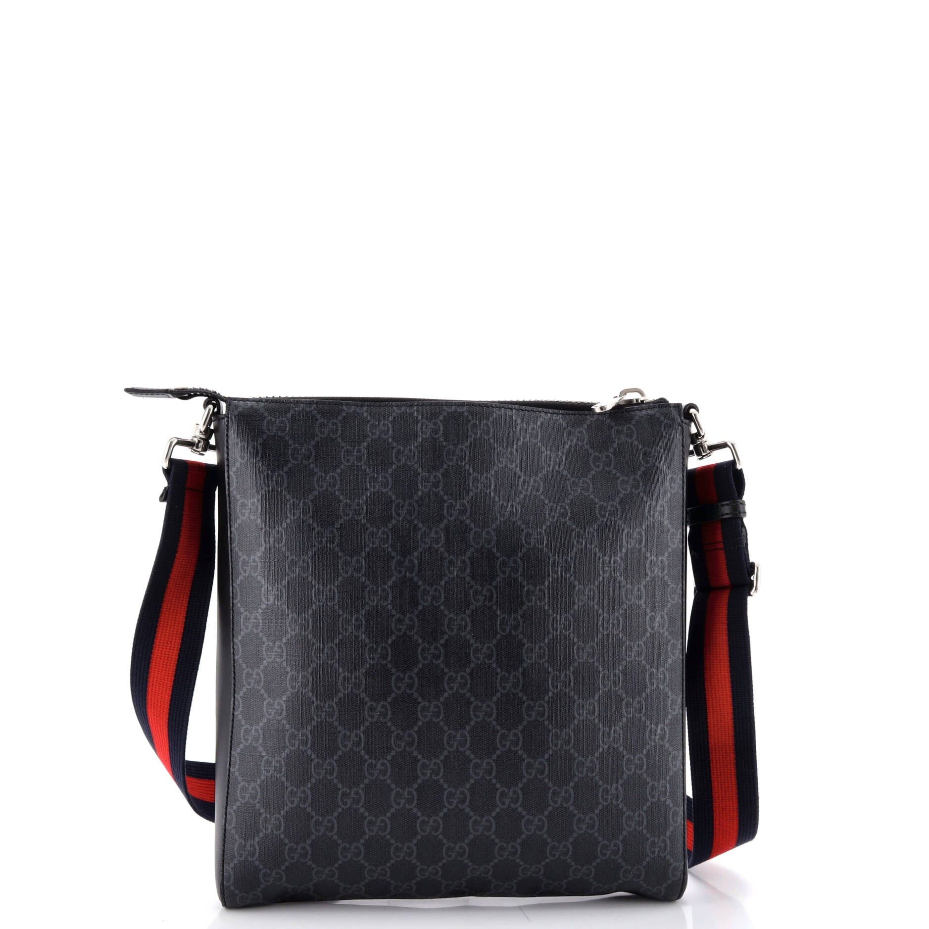 Gucci Web Strap Front Zip Messenger Bag Size ONE SIZE - 3 Thumbnail