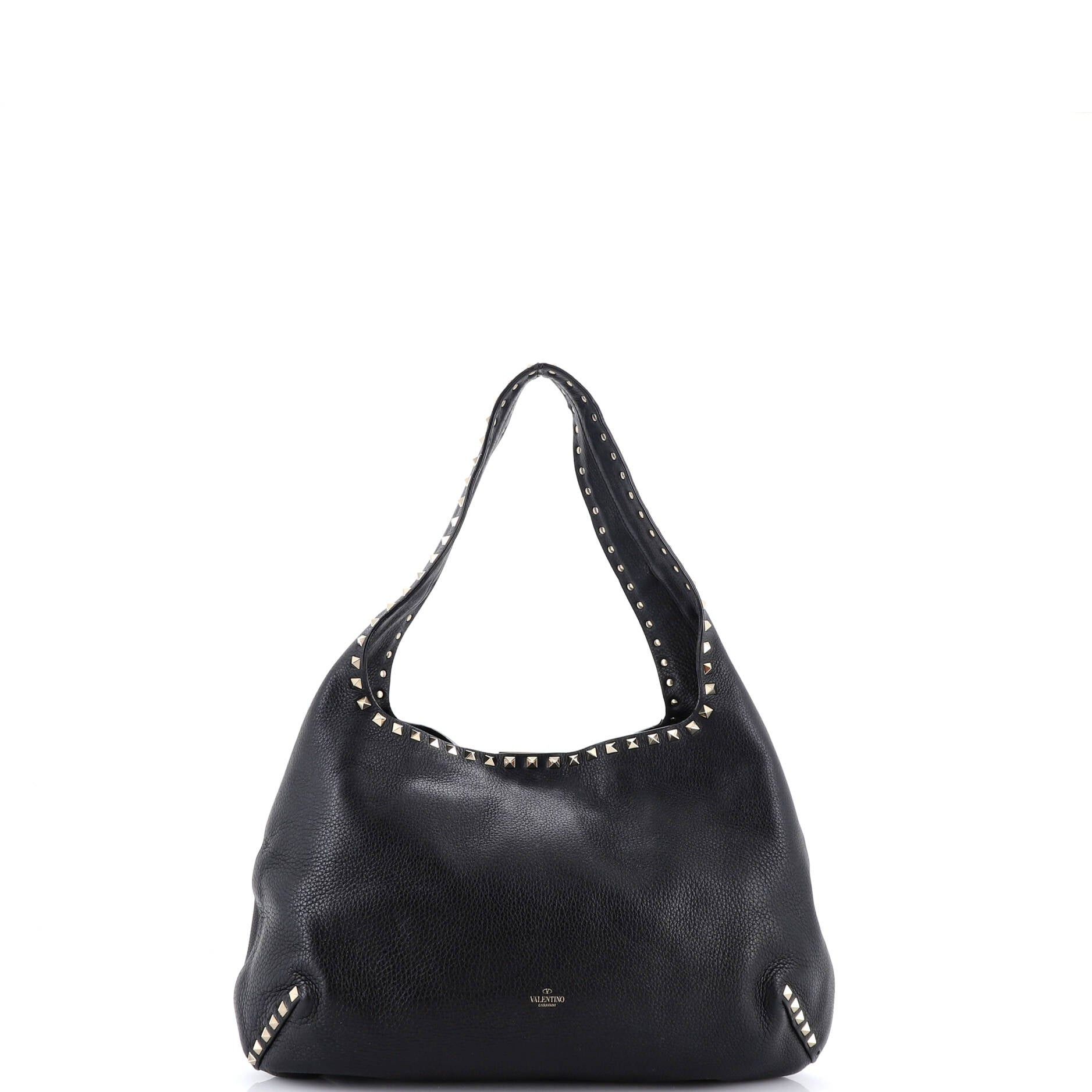 Valentino Rockstud Flip Lock Hobo Size ONE SIZE - 3 Thumbnail