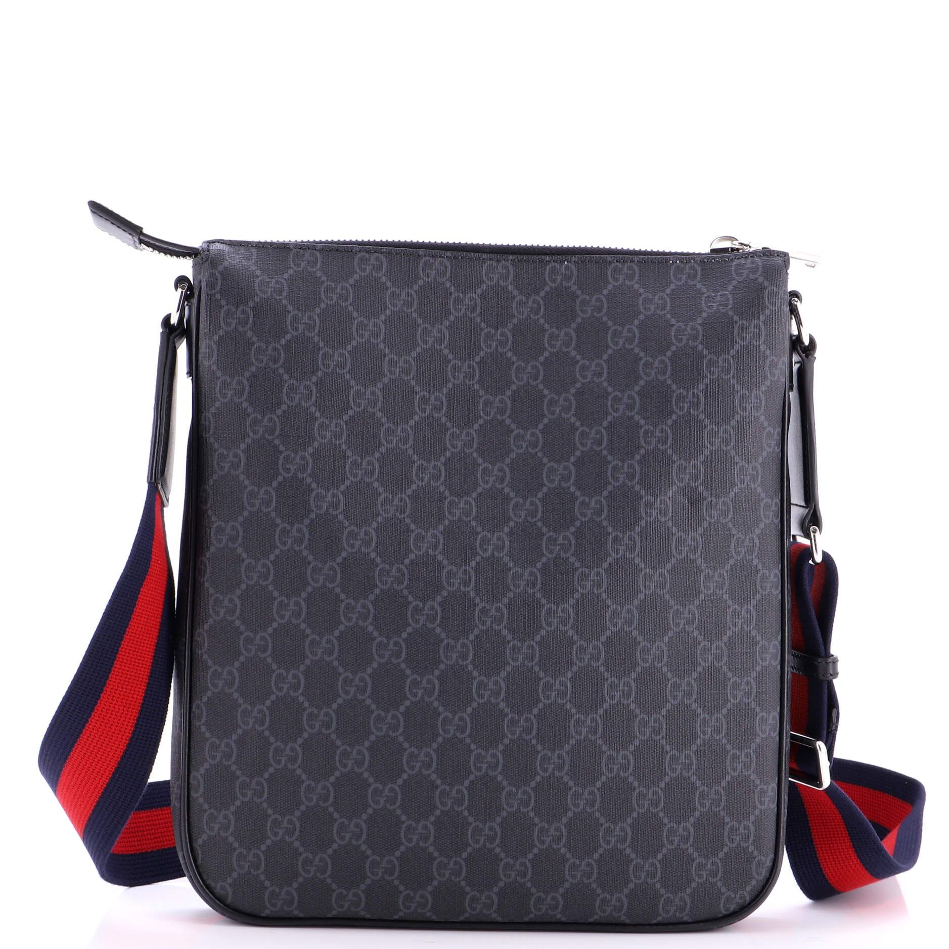 Gucci Web Strap Front Zip Messenger Bag Size ONE SIZE - 3 Thumbnail