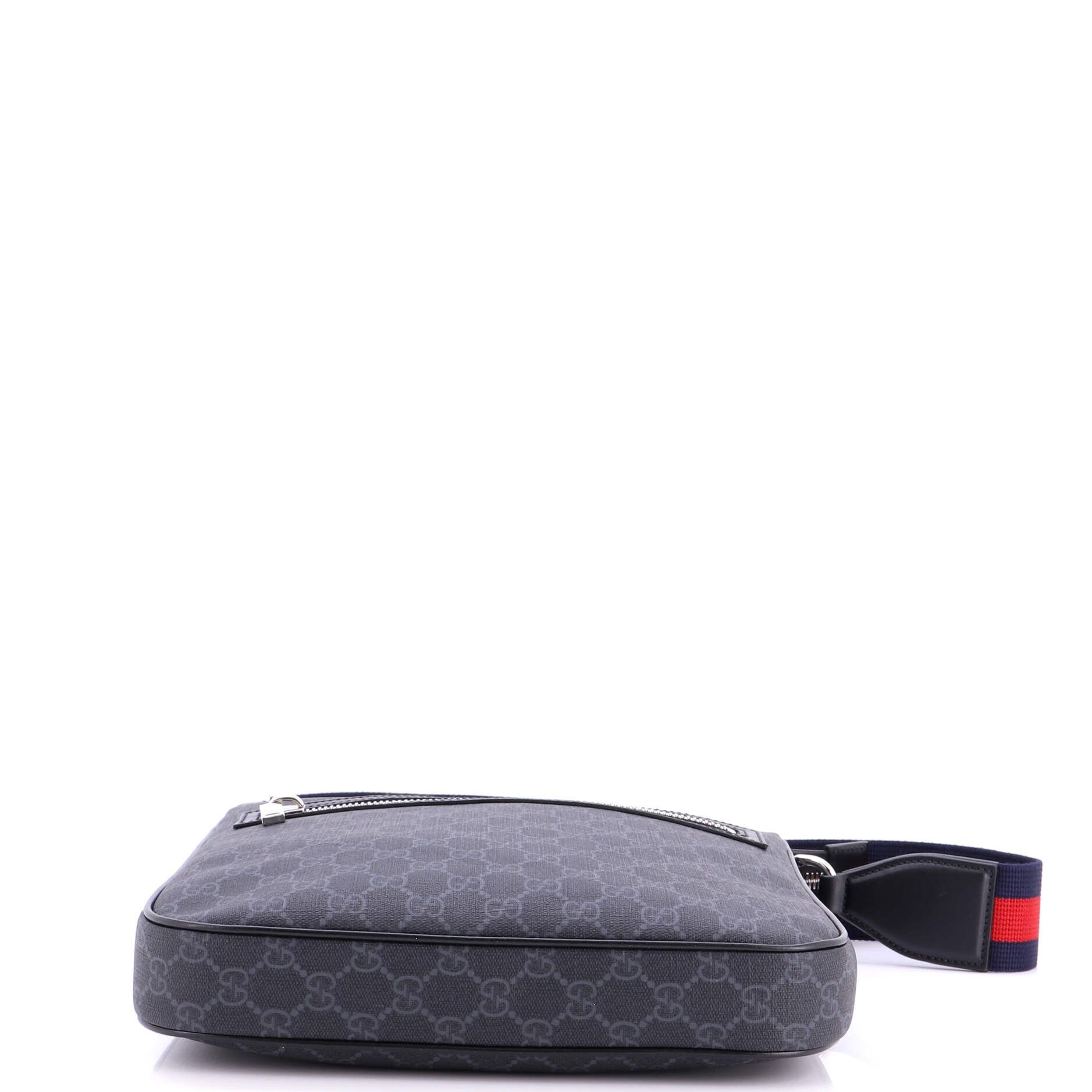 Gucci Web Strap Front Zip Messenger Bag Size ONE SIZE - 4 Thumbnail