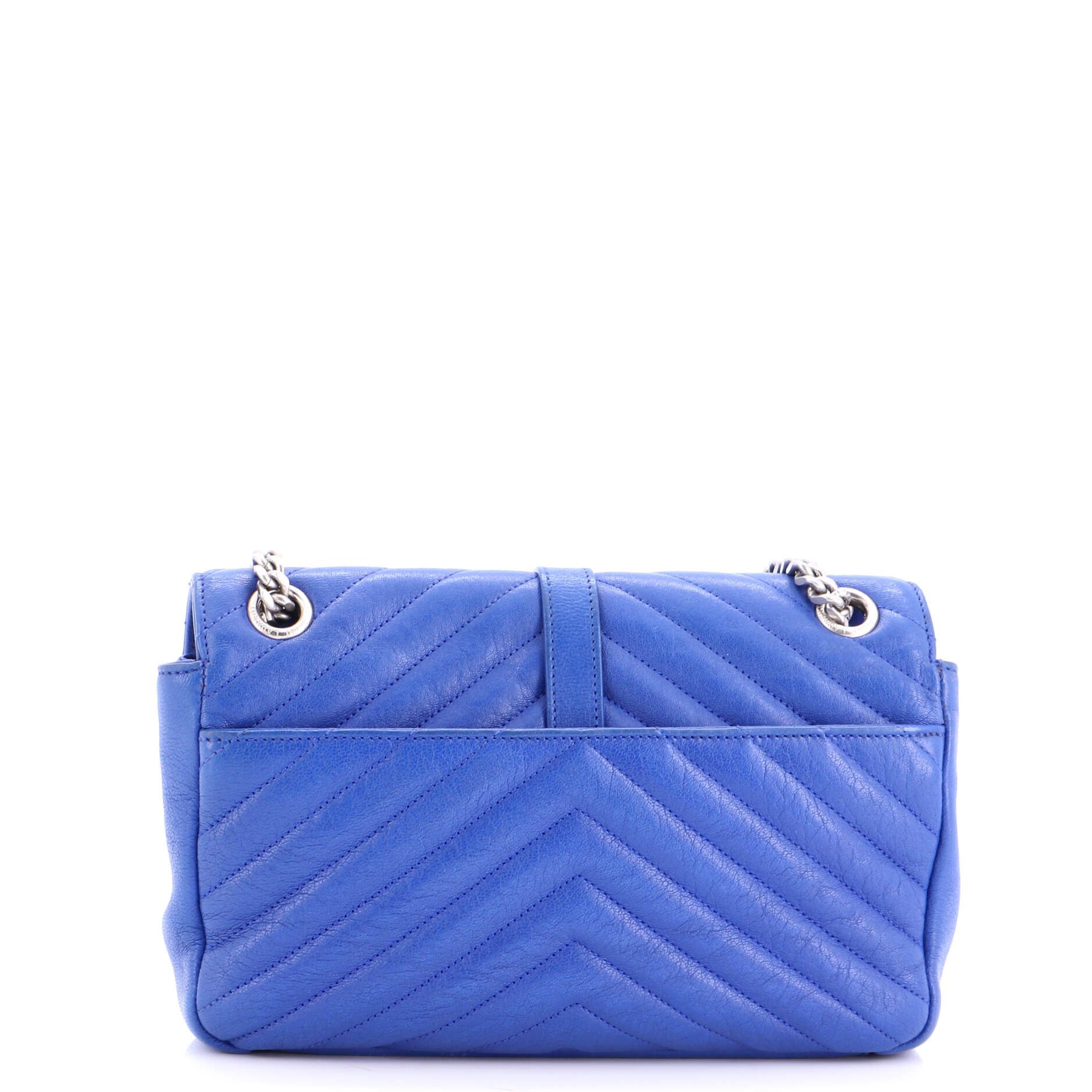Saint Laurent Paris Classic Monogram Slouchy Envelope Satchel Size ONE SIZE - 3 Thumbnail