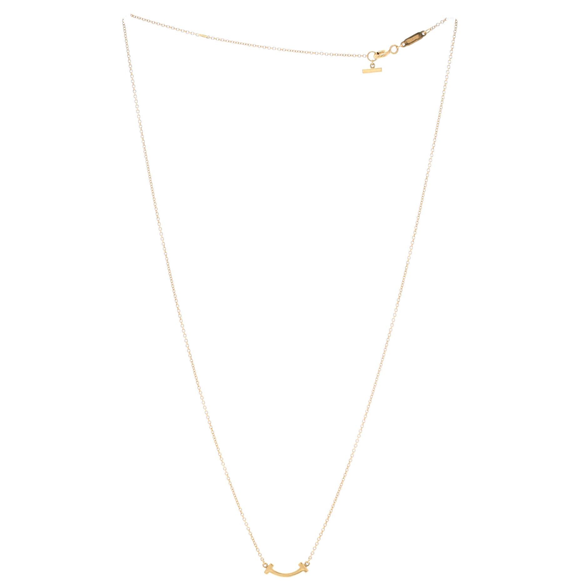 Tiffany & Co. T Smile Pendant Necklace Size ONE SIZE - 2 Thumbnail