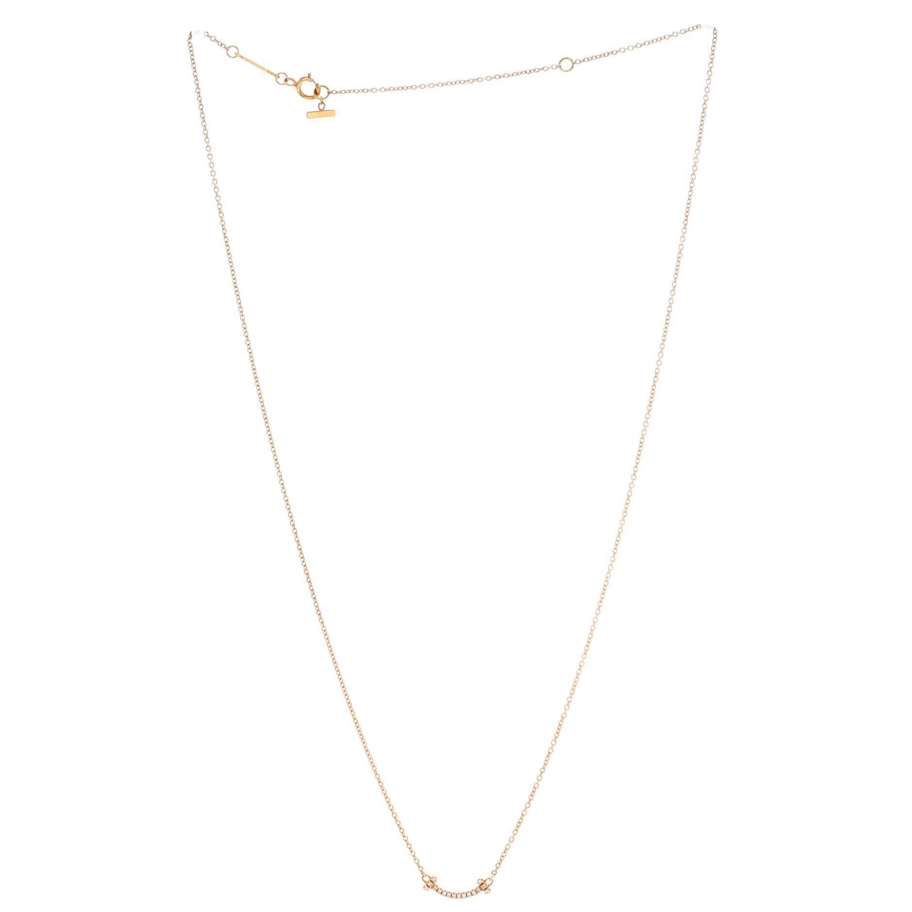 Tiffany & Co. T Smile Pendant Necklace Size ONE SIZE - 2 Thumbnail