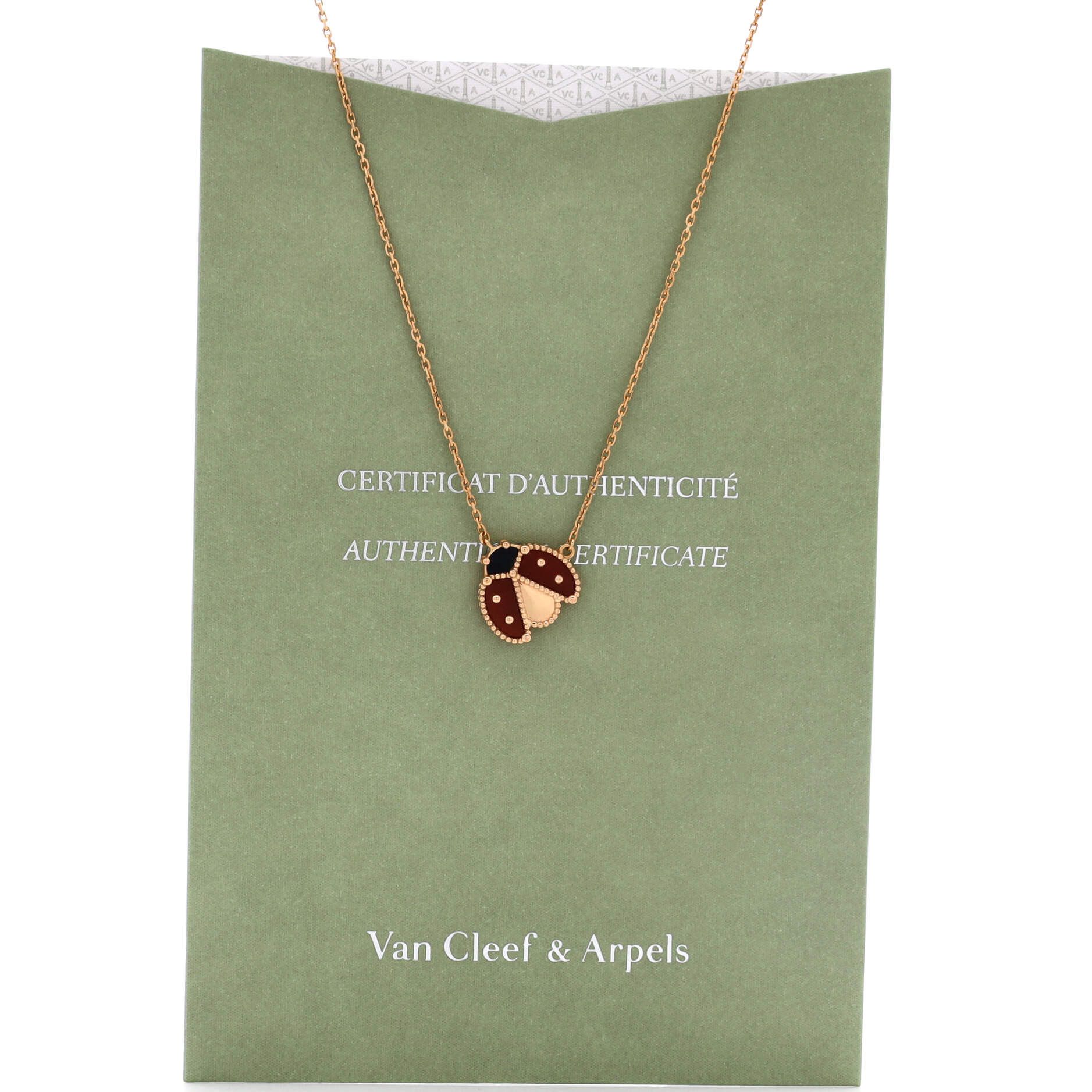 Van Cleef & Arpels Lucky Spring Open Wings Ladybug Pendant Necklace Size ONE SIZE - 2 Thumbnail