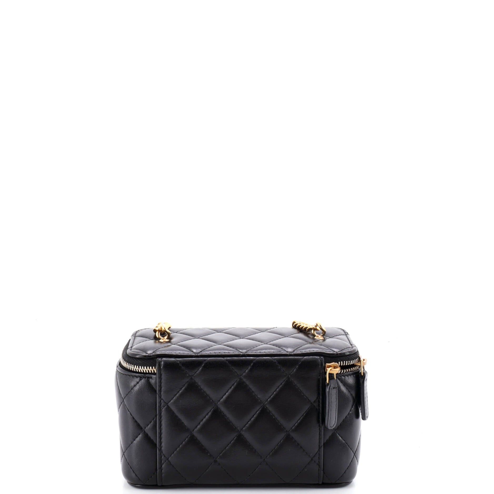 Chanel Classic Vanity Case with Resin Pearl Chain Size ONE SIZE - 3 Thumbnail