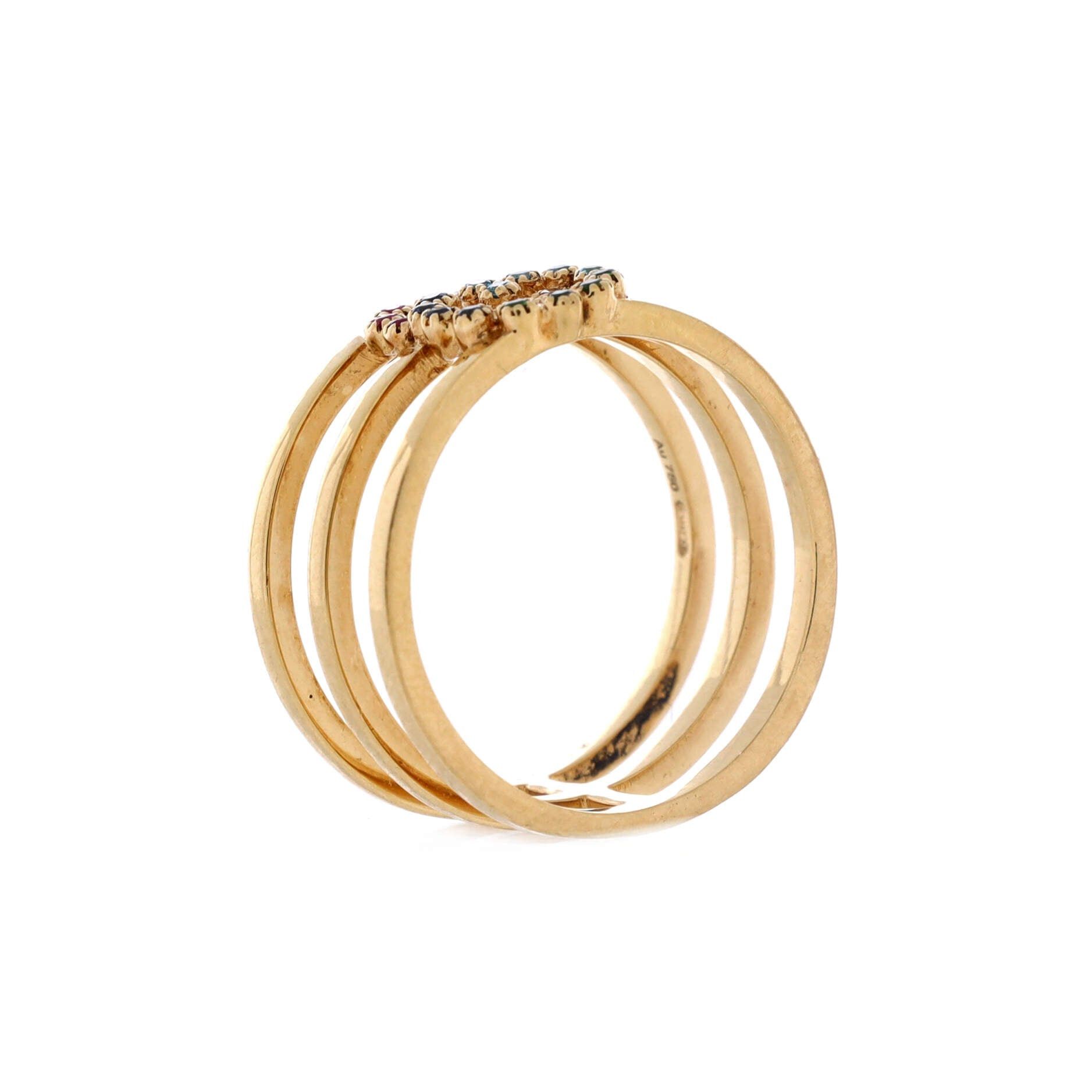 Gucci GG Running 3 Band Ring Size ONE SIZE - 3 Thumbnail