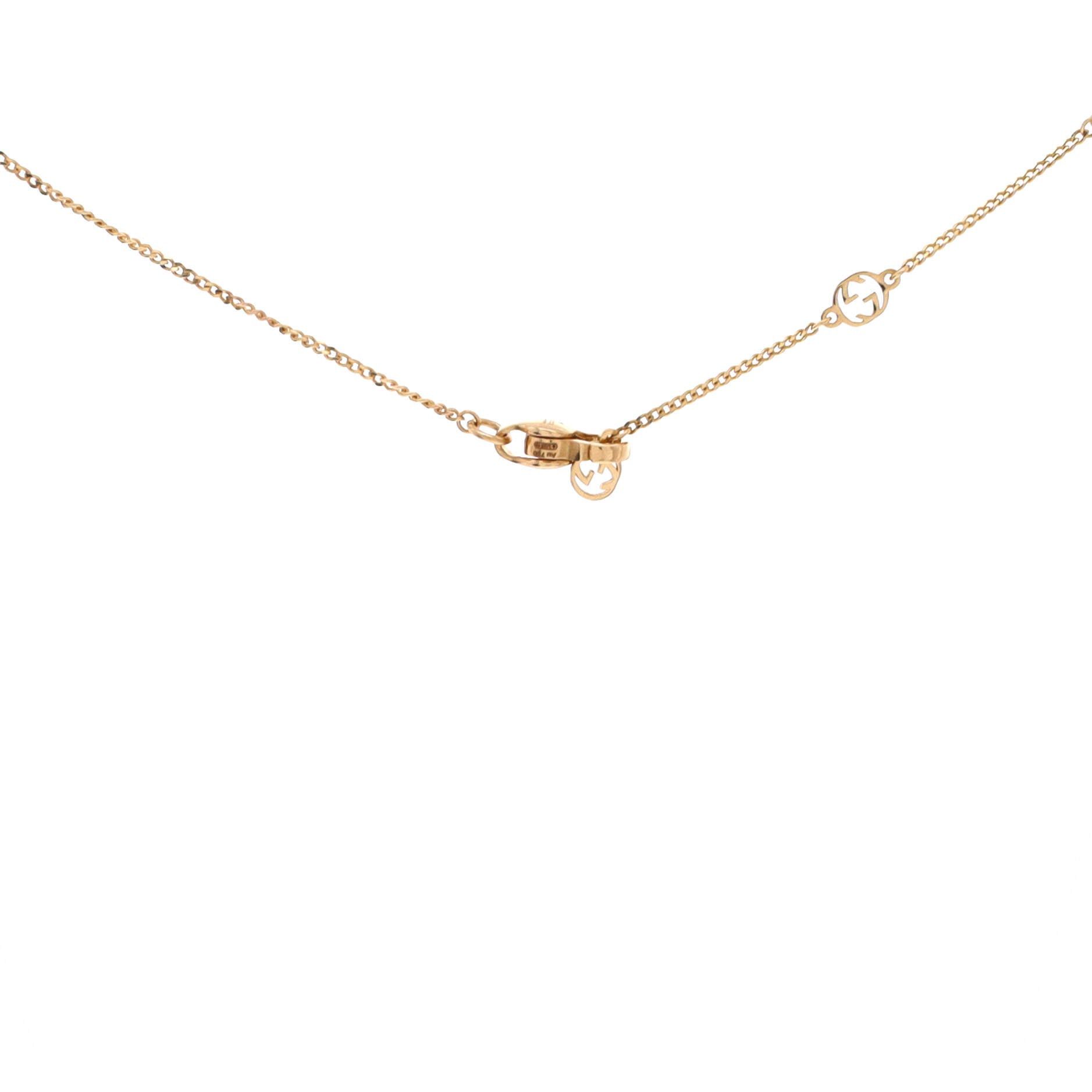 Gucci GG Running Star Short Station Necklace Size ONE SIZE - 3 Thumbnail