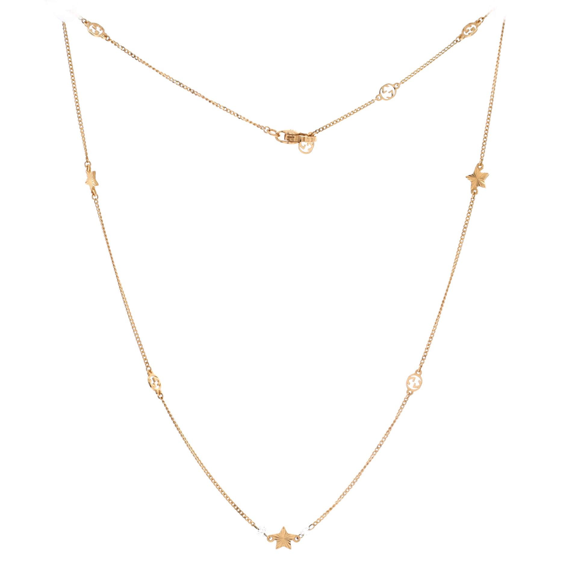 Gucci GG Running Star Short Station Necklace Size ONE SIZE - 2 Thumbnail