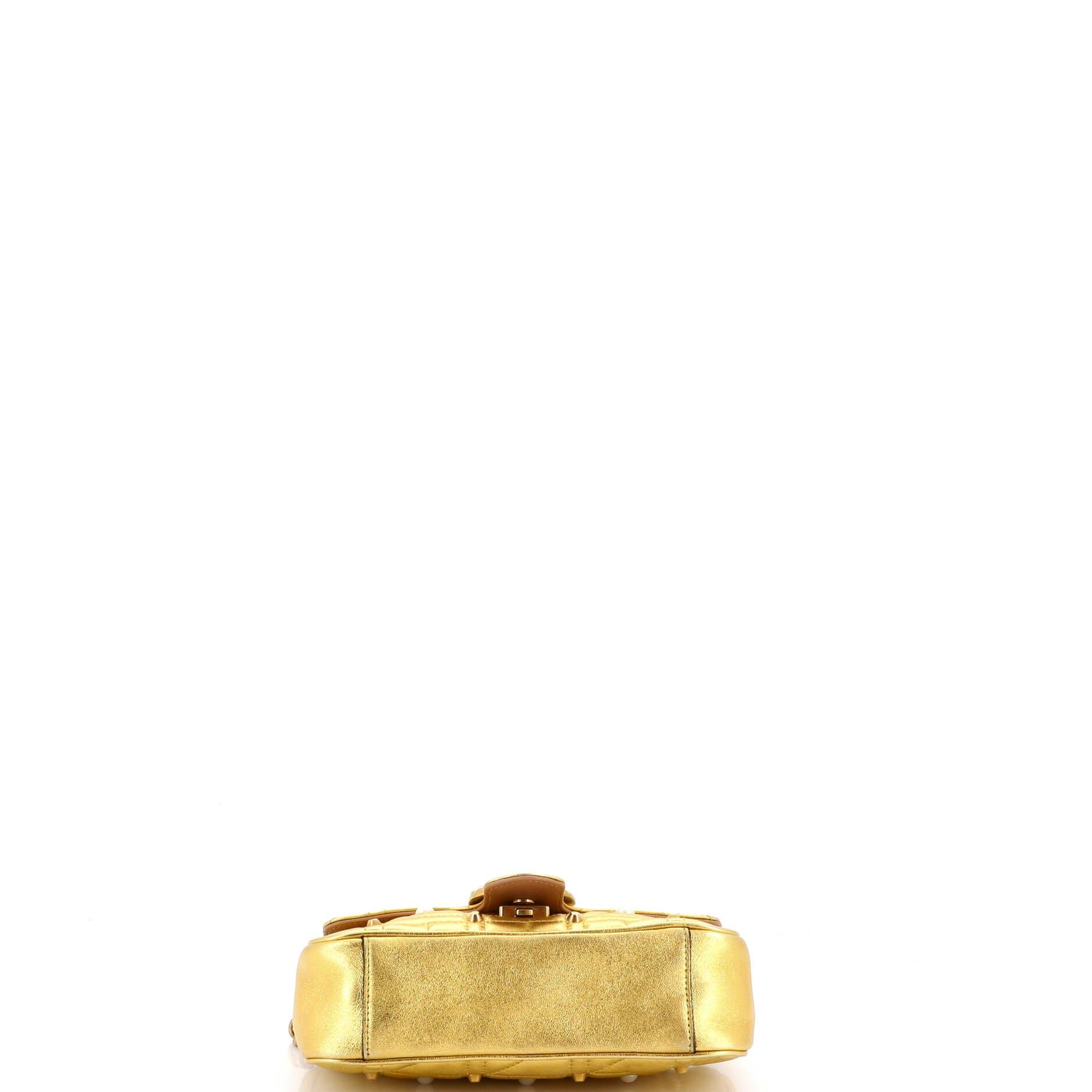 Gucci Pearly GG Marmont Flap Bag Size ONE SIZE - 4 Thumbnail