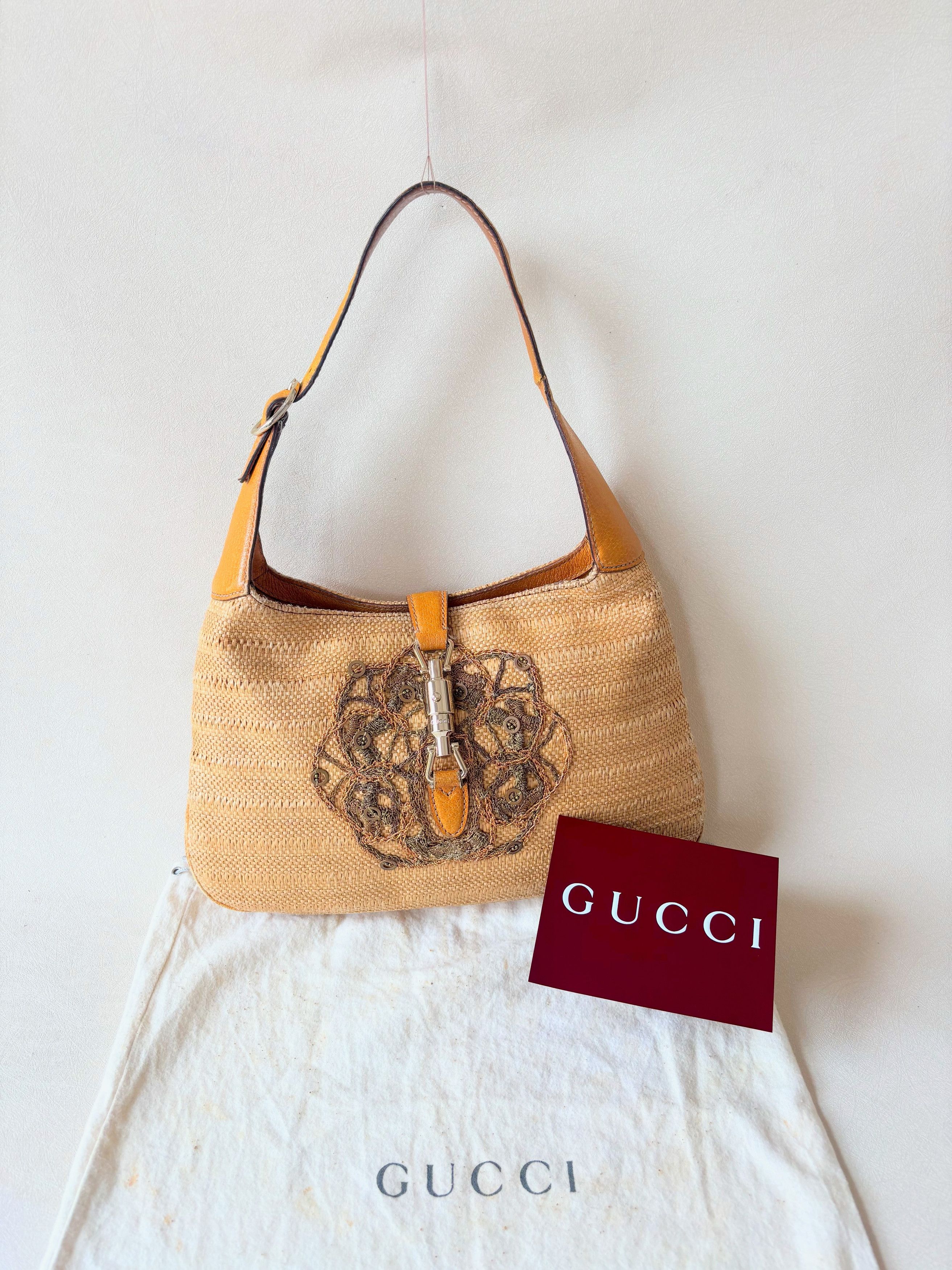 Gucci Sac Jackie Raphia Size ONE SIZE - 7 Thumbnail