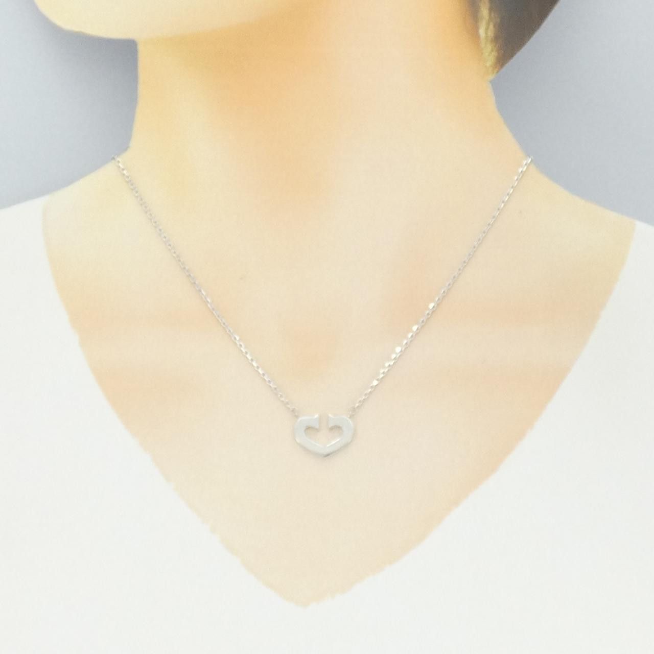 Cartier Cartier Cartier C Heart 750 White Gold Necklace Precious Metal Necklace CRB7008100 DUTY FREE for USA Size ONE SIZE - 5 Thumbnail