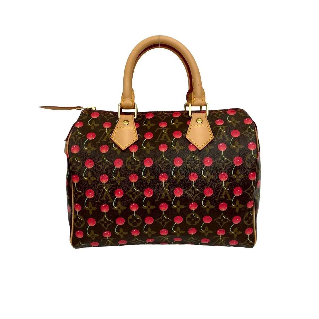 Louis Vuitton Louis Vuitton Louis Vuitton Speedy 25 Monogram Cherry handbag Textile Handbag DUTY FREE for USA Size ONE SIZE - 2 Thumbnail
