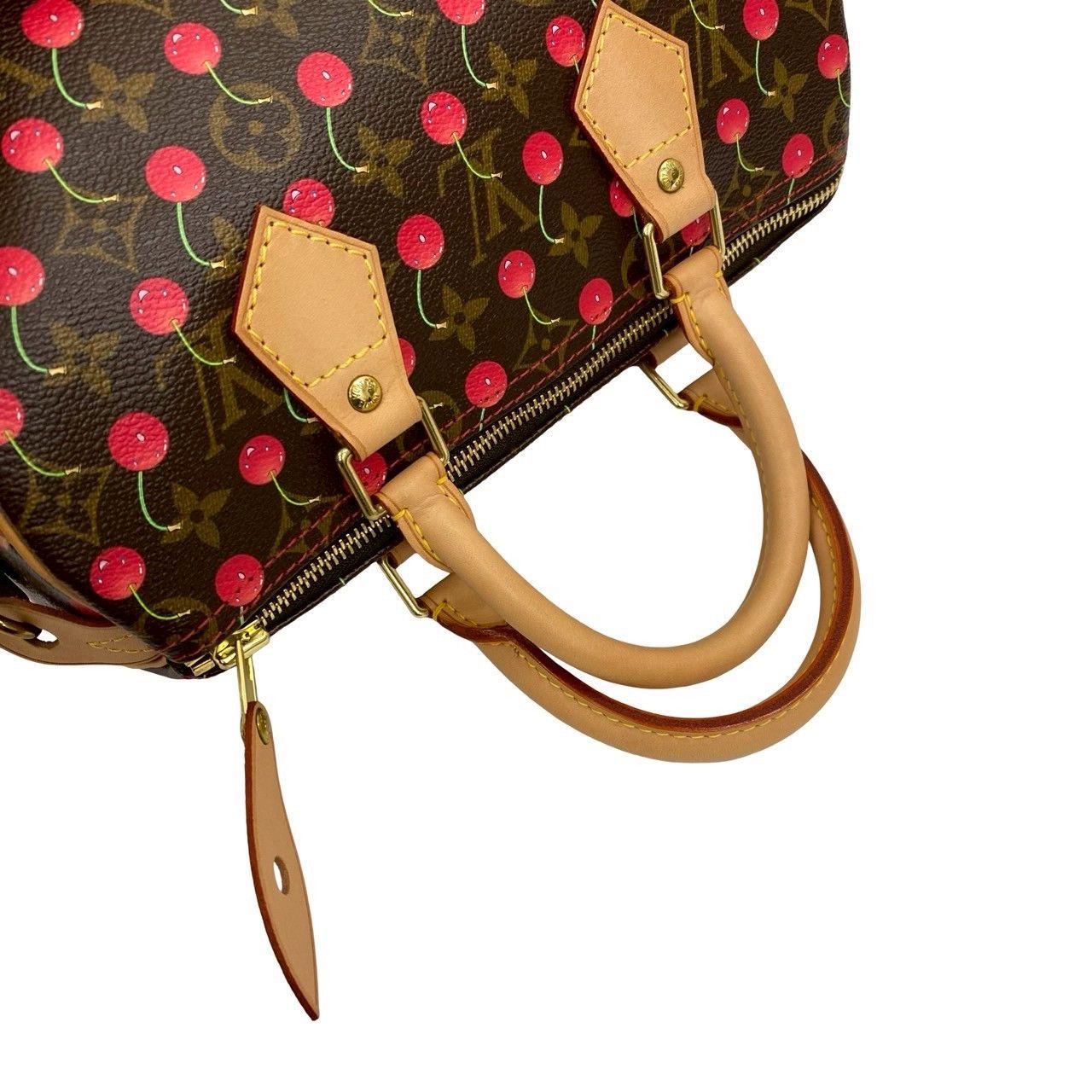 Louis Vuitton Louis Vuitton Louis Vuitton Speedy 25 Monogram Cherry handbag Textile Handbag DUTY FREE for USA Size ONE SIZE - 5 Thumbnail